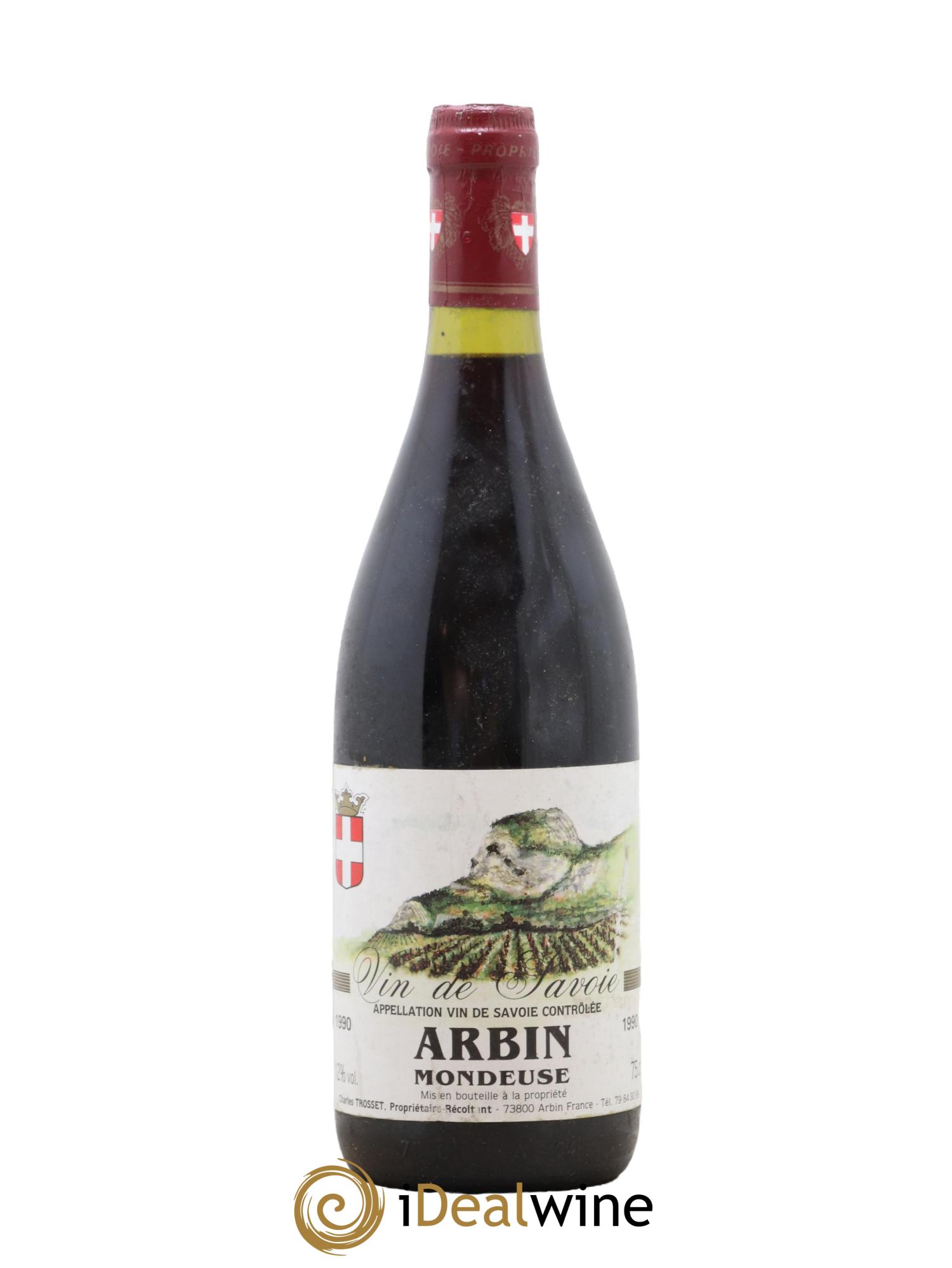 Vin de Savoie Arbin Mondeuse Charles Trosset 1990 - Lot de 1 bouteille - 0