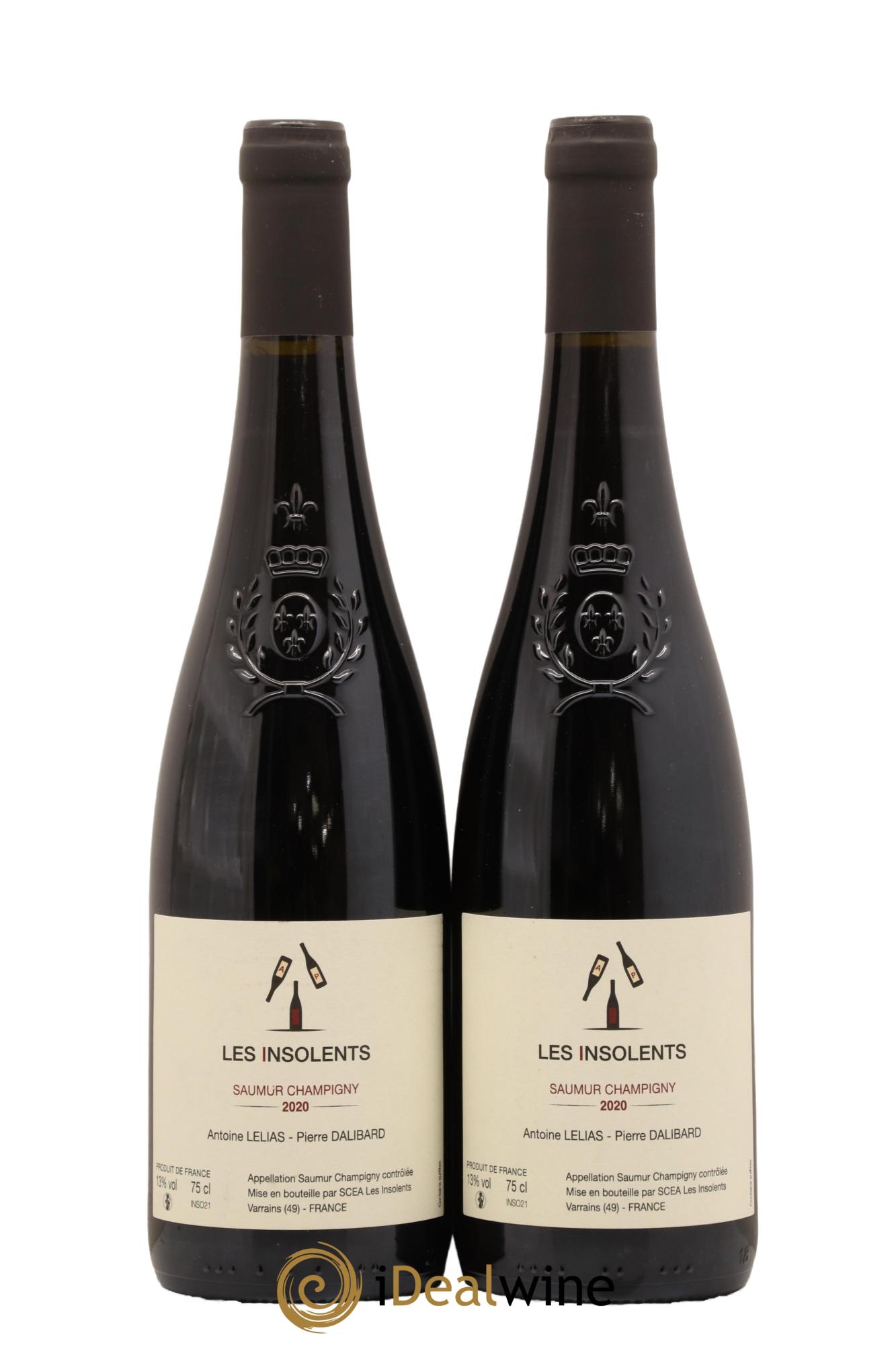 Saumur-Champigny Domaine Les Insolents 2020 - Lot de 2 bouteilles - 0