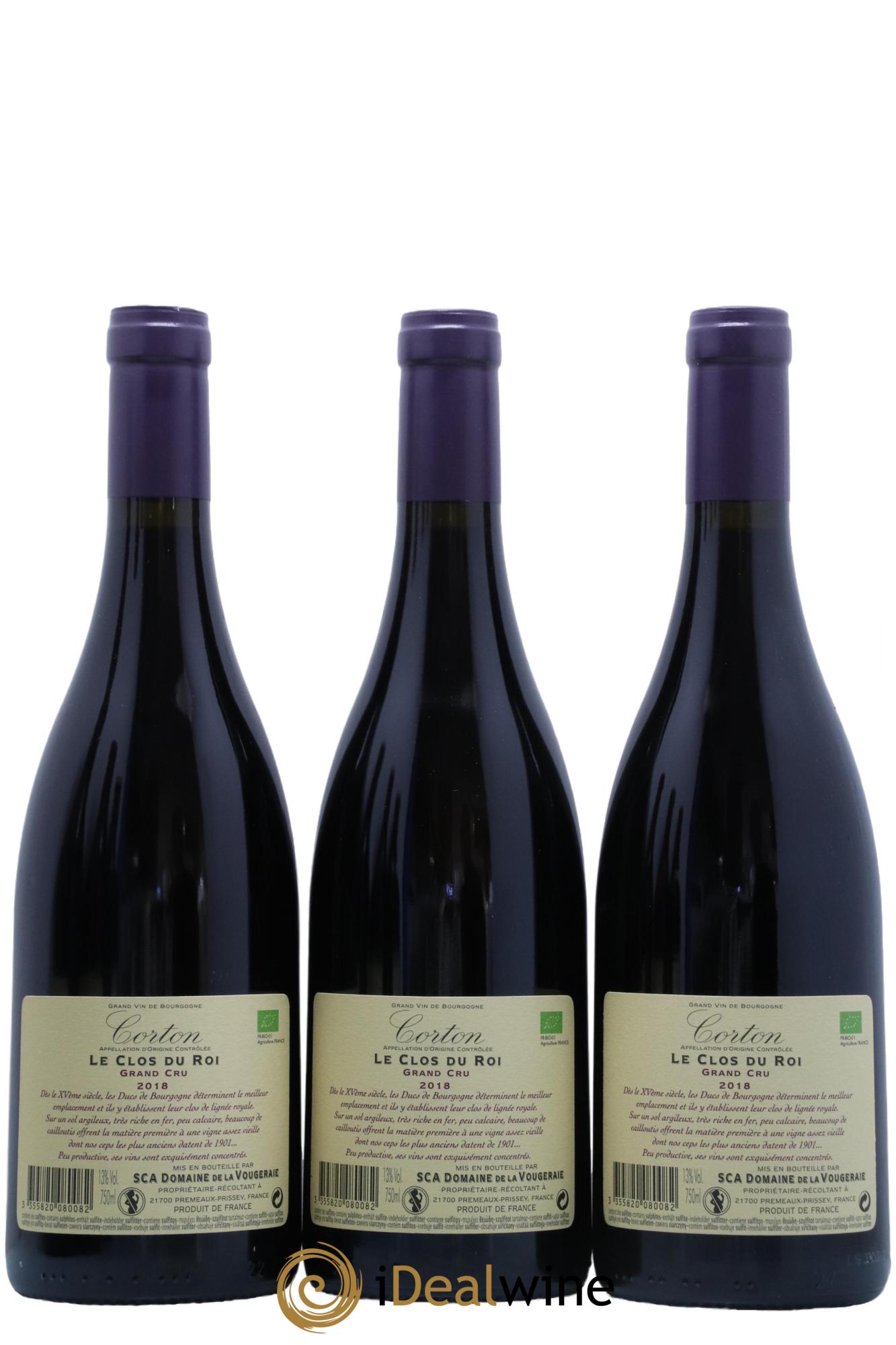 Corton Grand Cru Le Clos du Roi La Vougeraie  2018 - Lotto di 6 bottiglie - 2