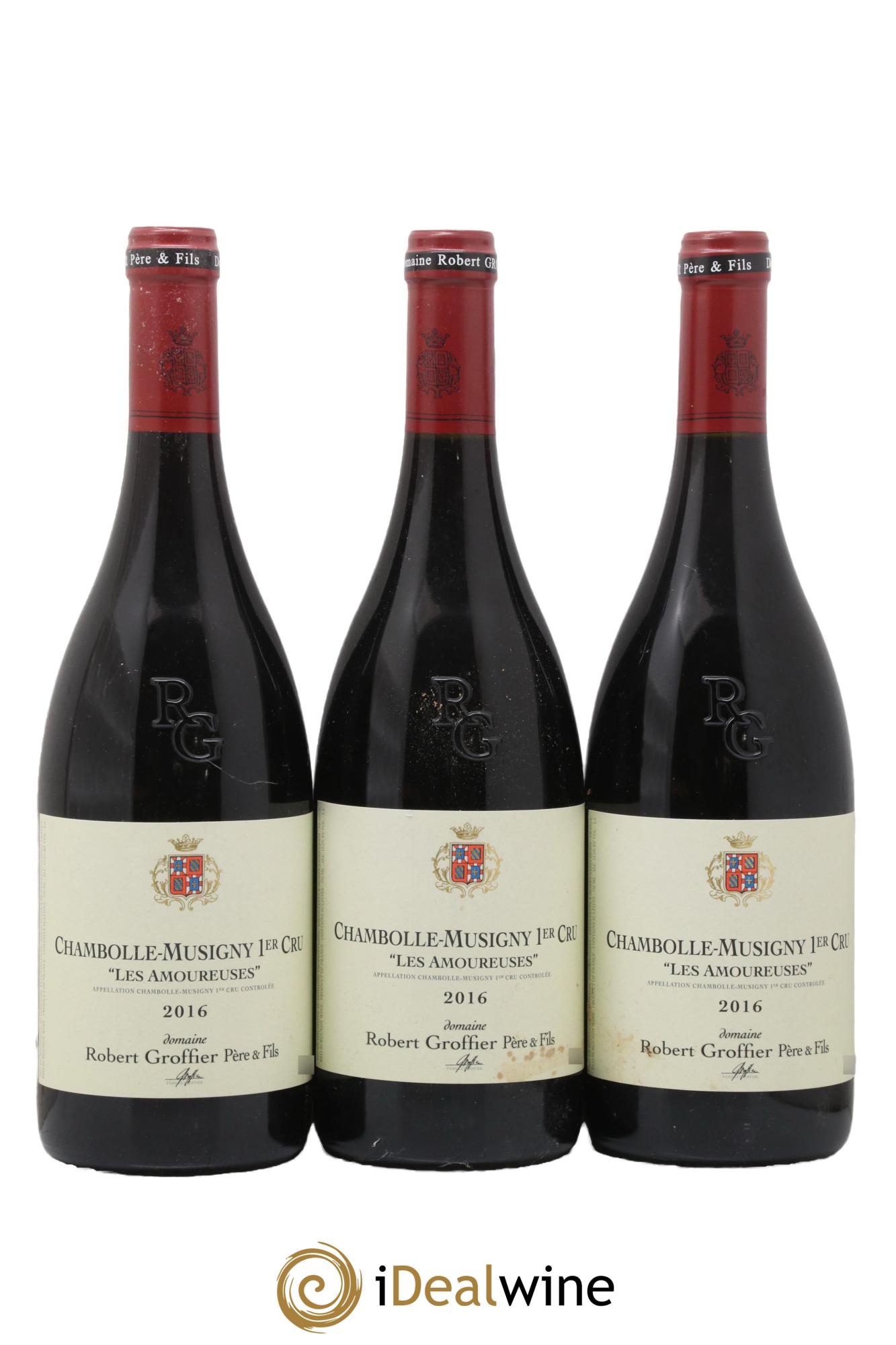 Chambolle-Musigny 1er Cru Les Amoureuses Robert Groffier Père & Fils (Domaine) 2016 - Lot de 3 bouteilles - 0
