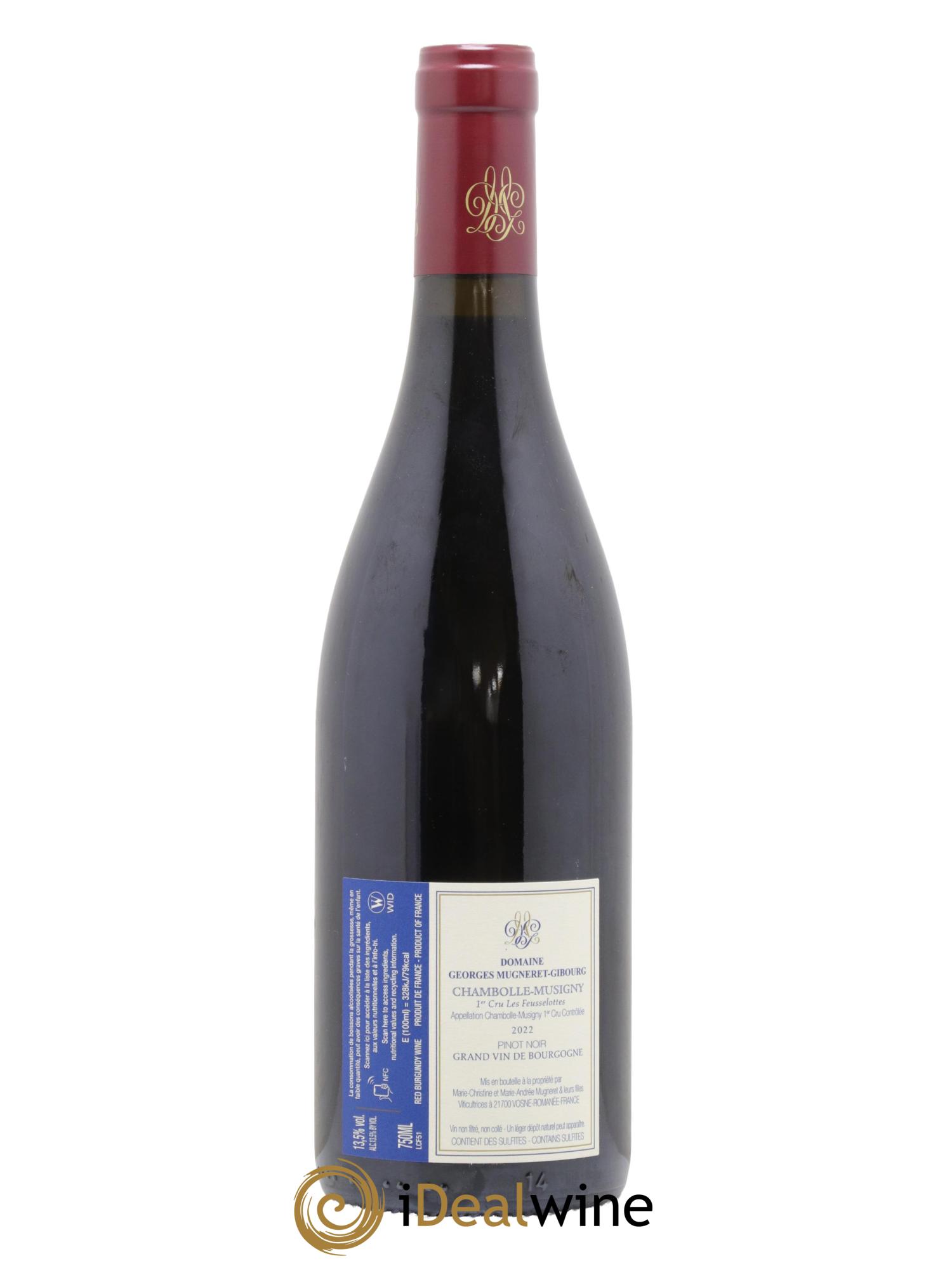 Chambolle-Musigny 1er Cru Les Feusselottes Georges Mugneret (Domaine) 2022 - Lotto di 1 bottiglia - 1