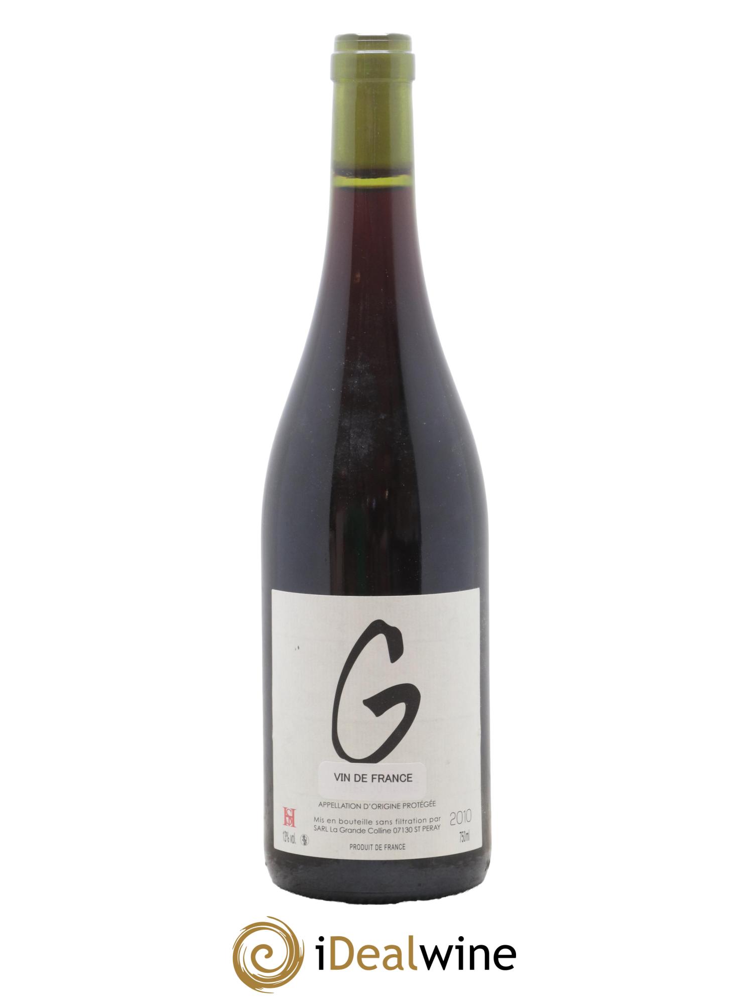 Vin de France Cuvée G Hirotake Ooka - Domaine La Grande Colline 2010 - Lot de 1 bouteille - 0