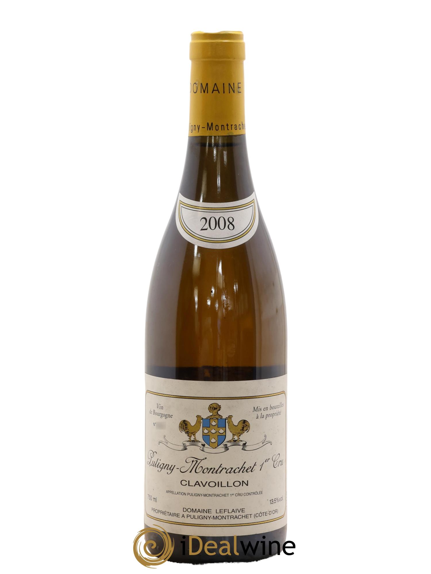 Puligny-Montrachet 1er Cru Clavoillon Leflaive (Domaine) 2008 - Lot de 1 bouteille - 0