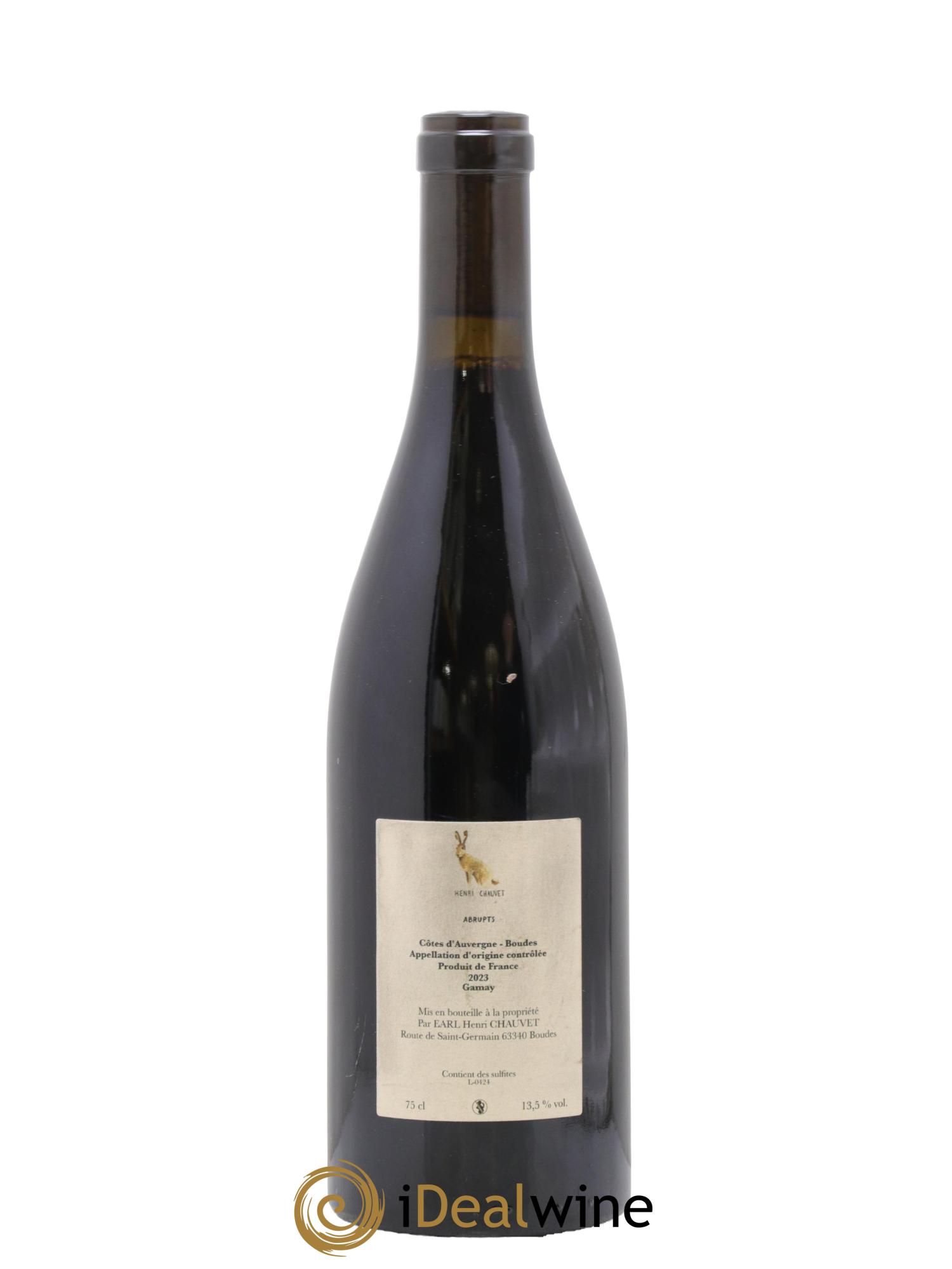 Côtes d'Auvergne Abrupts Henri Chauvet 2023 - Lot de 1 bouteille - 1