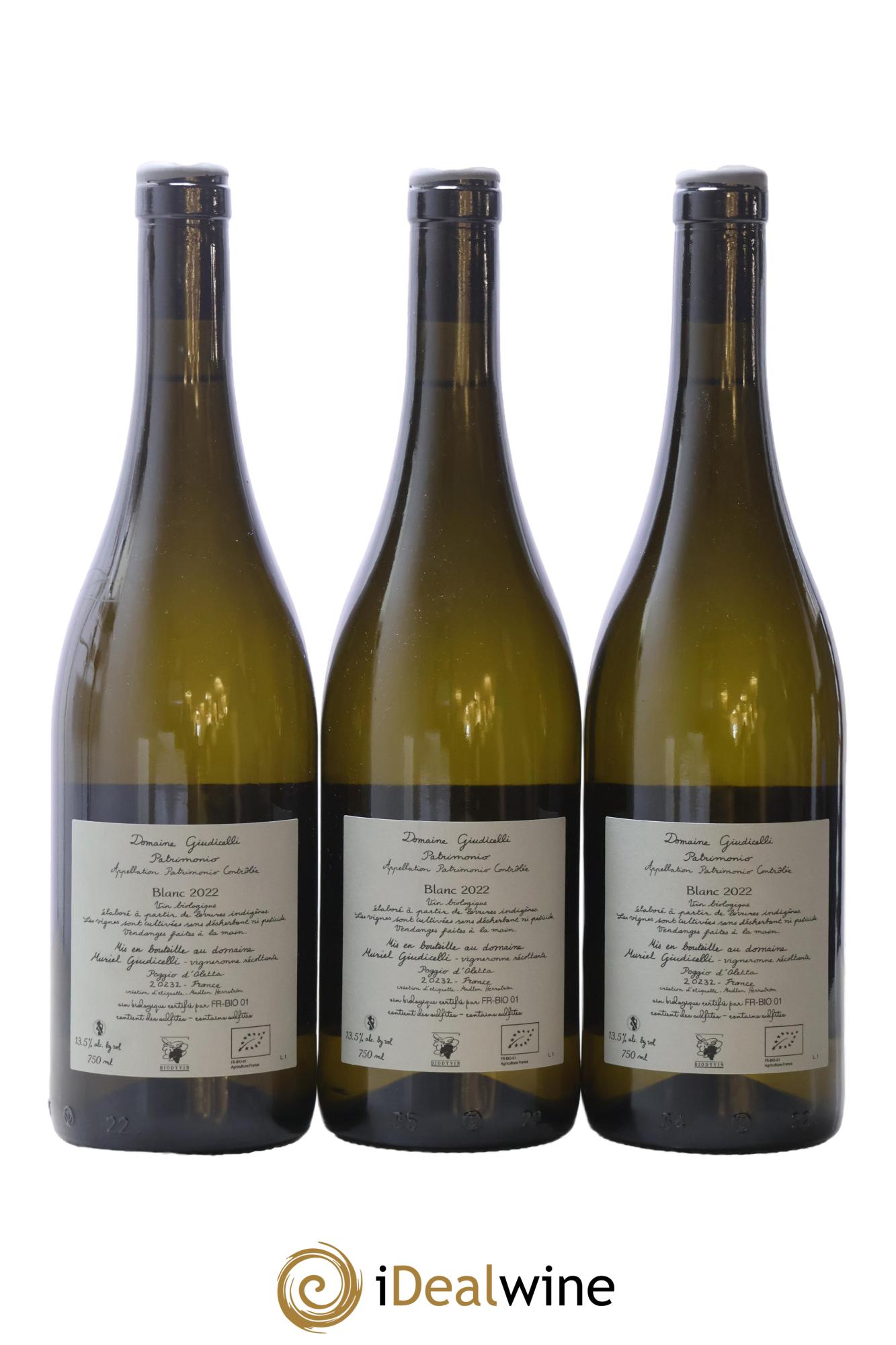 Patrimonio Domaine Giudicelli 2022 - Lot de 3 bouteilles - 1