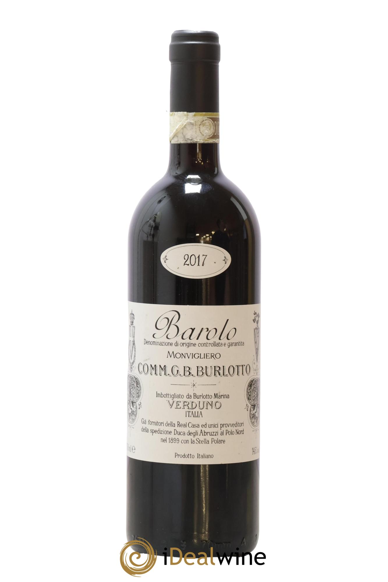 Barolo DOCG Monvigliero Comm. Giovan Battista Burlotto 2017 - Lot de 1 bouteille - 0