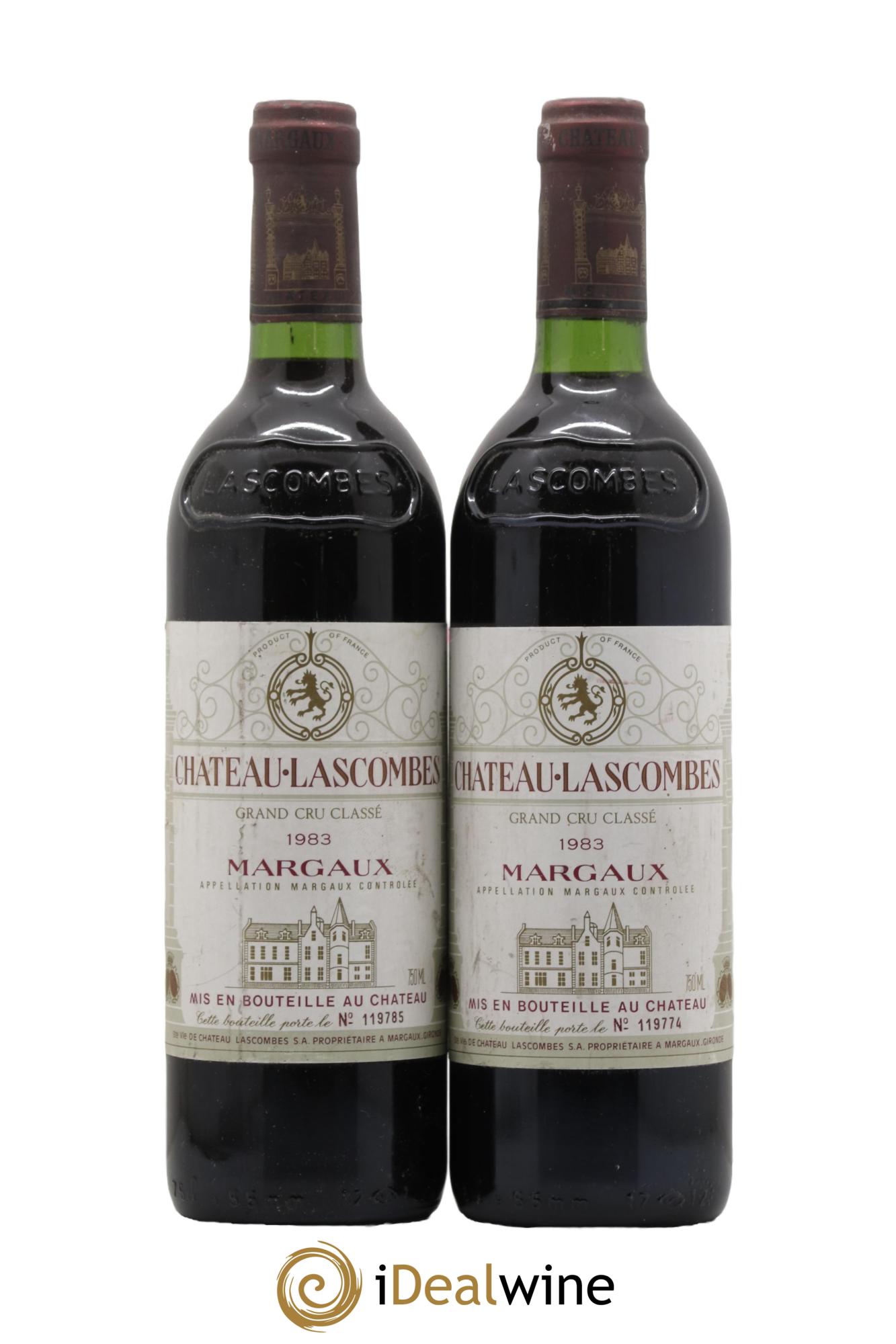 Château Lascombes 2ème Grand Cru Classé 1983 - Lot de 2 bouteilles - 0
