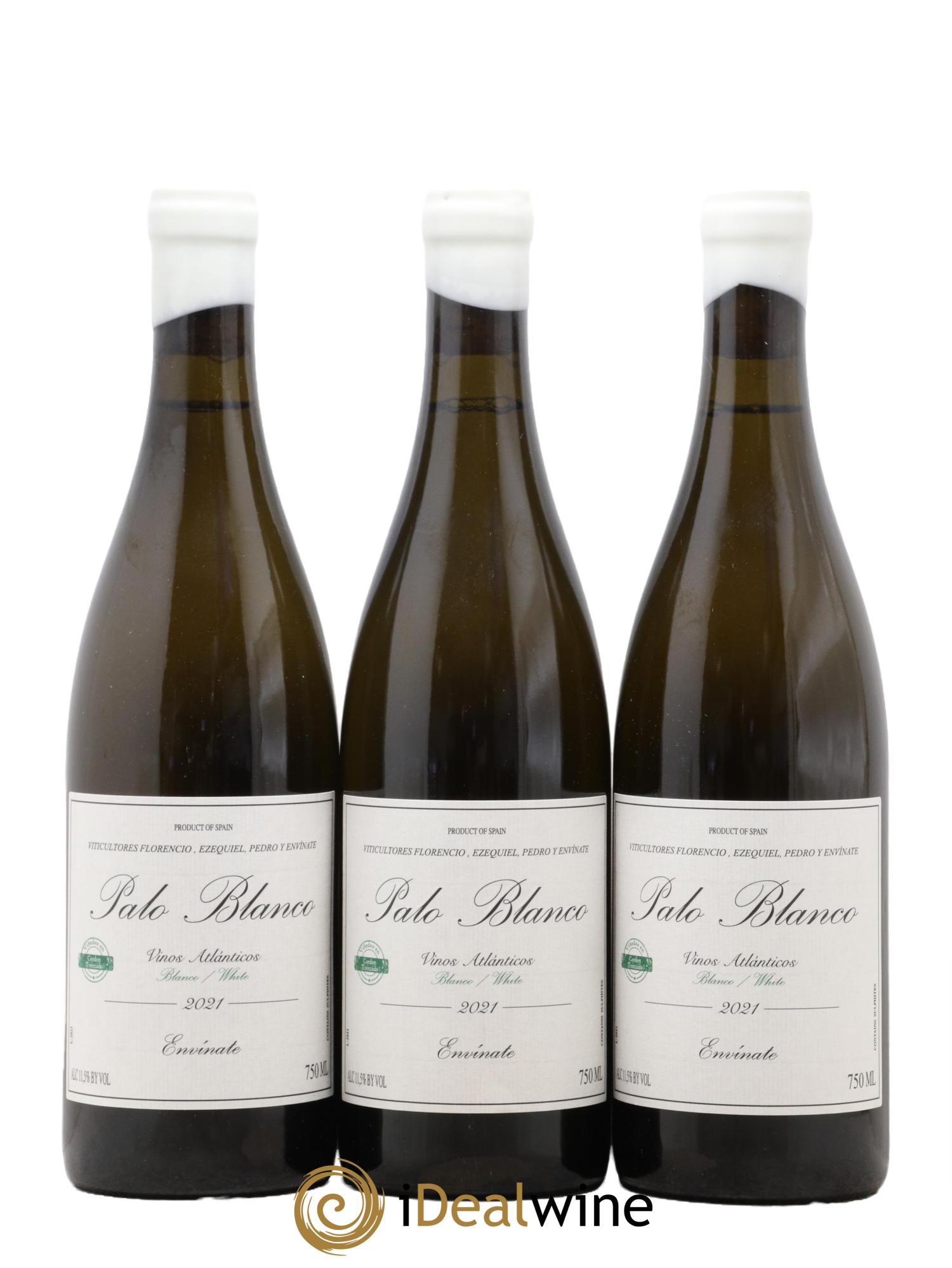 Vinos Atlánticos Palo Blanco Envinate 2021 - Lot de 3 bouteilles - 0