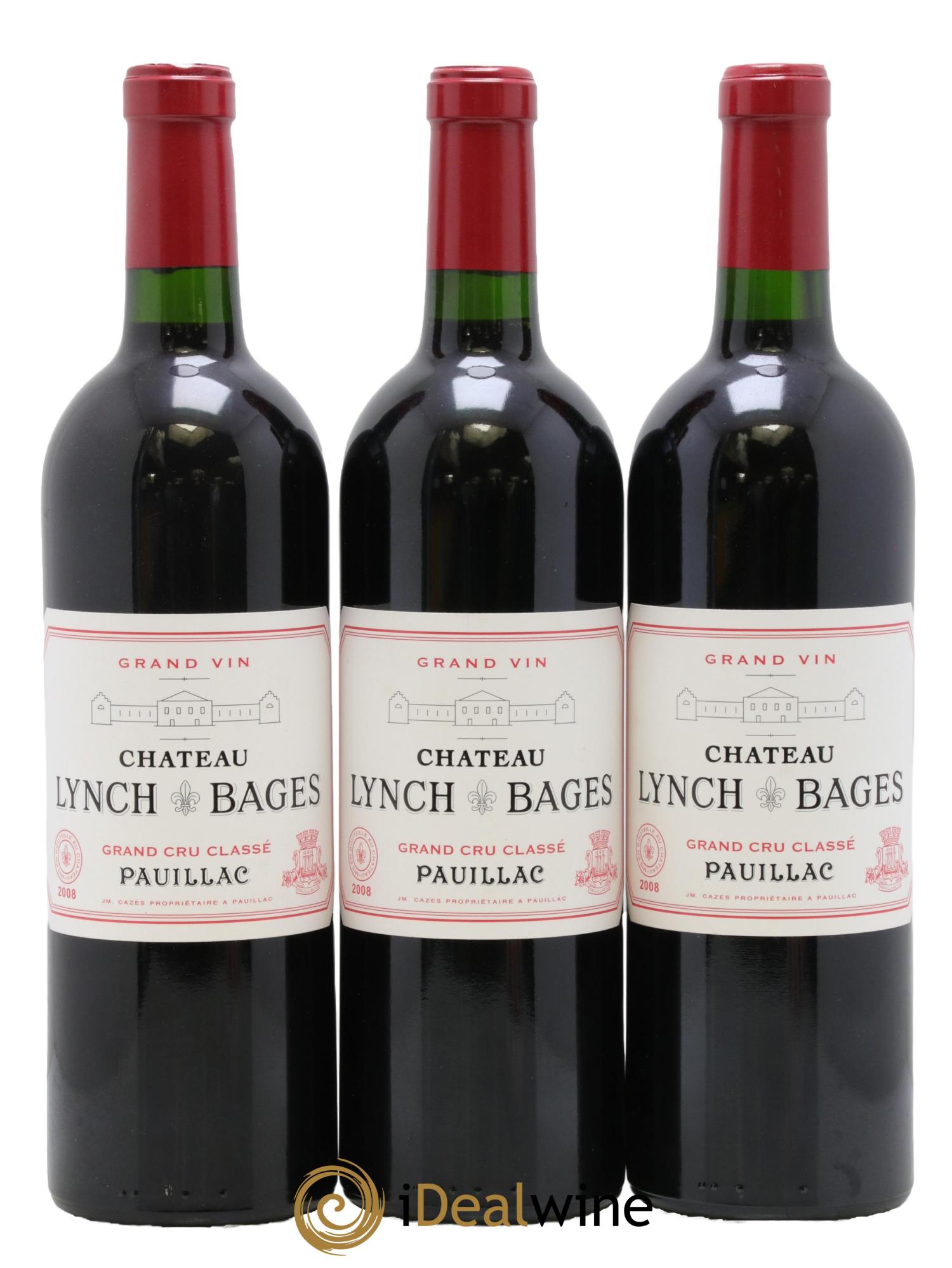 Château Lynch Bages 5ème Grand Cru Classé 2008 - Lot of 12 bottles - 3