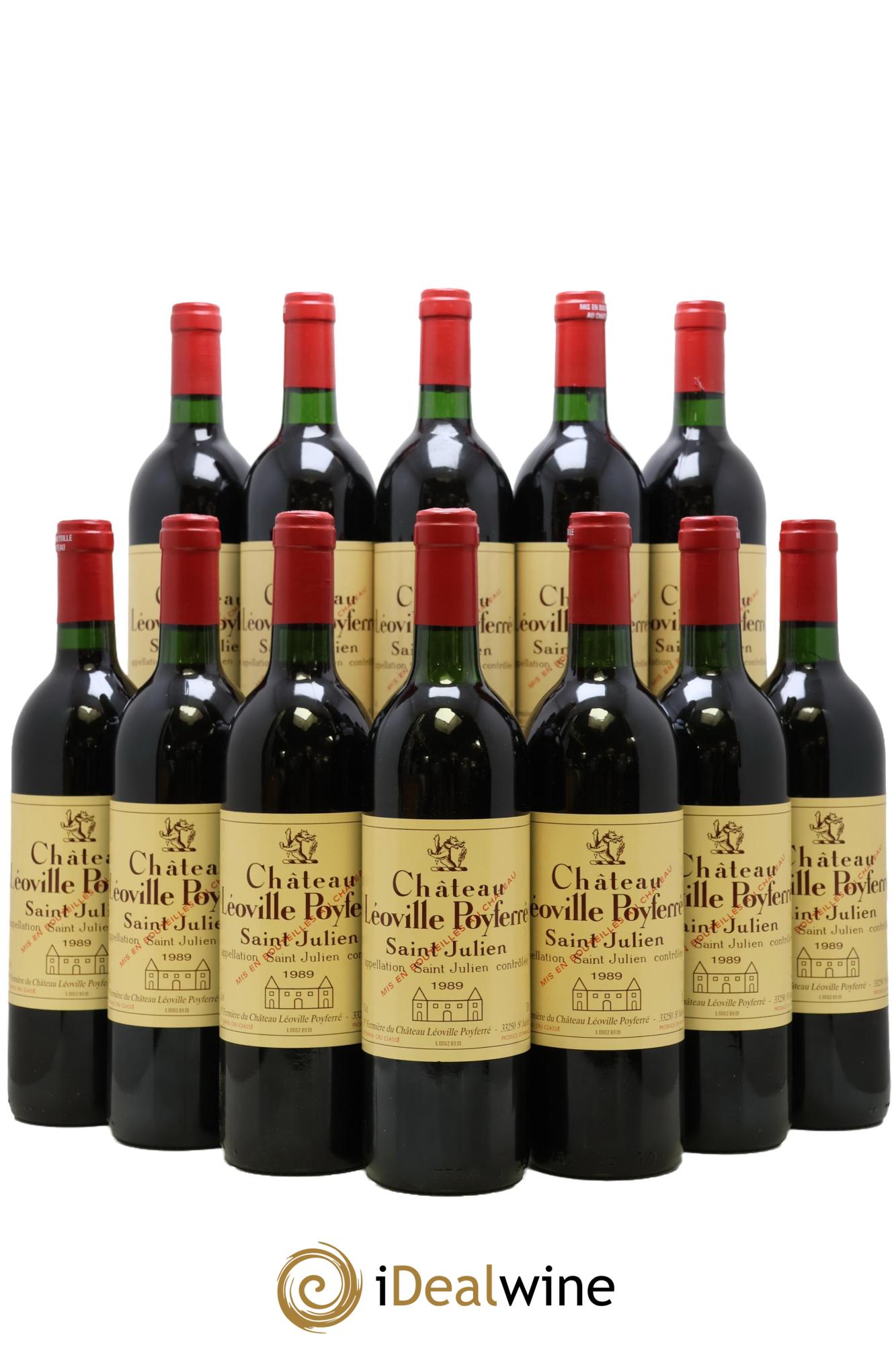 Château Léoville Poyferré 2ème Grand Cru Classé 1989 - Lot de 12 bouteilles - 0