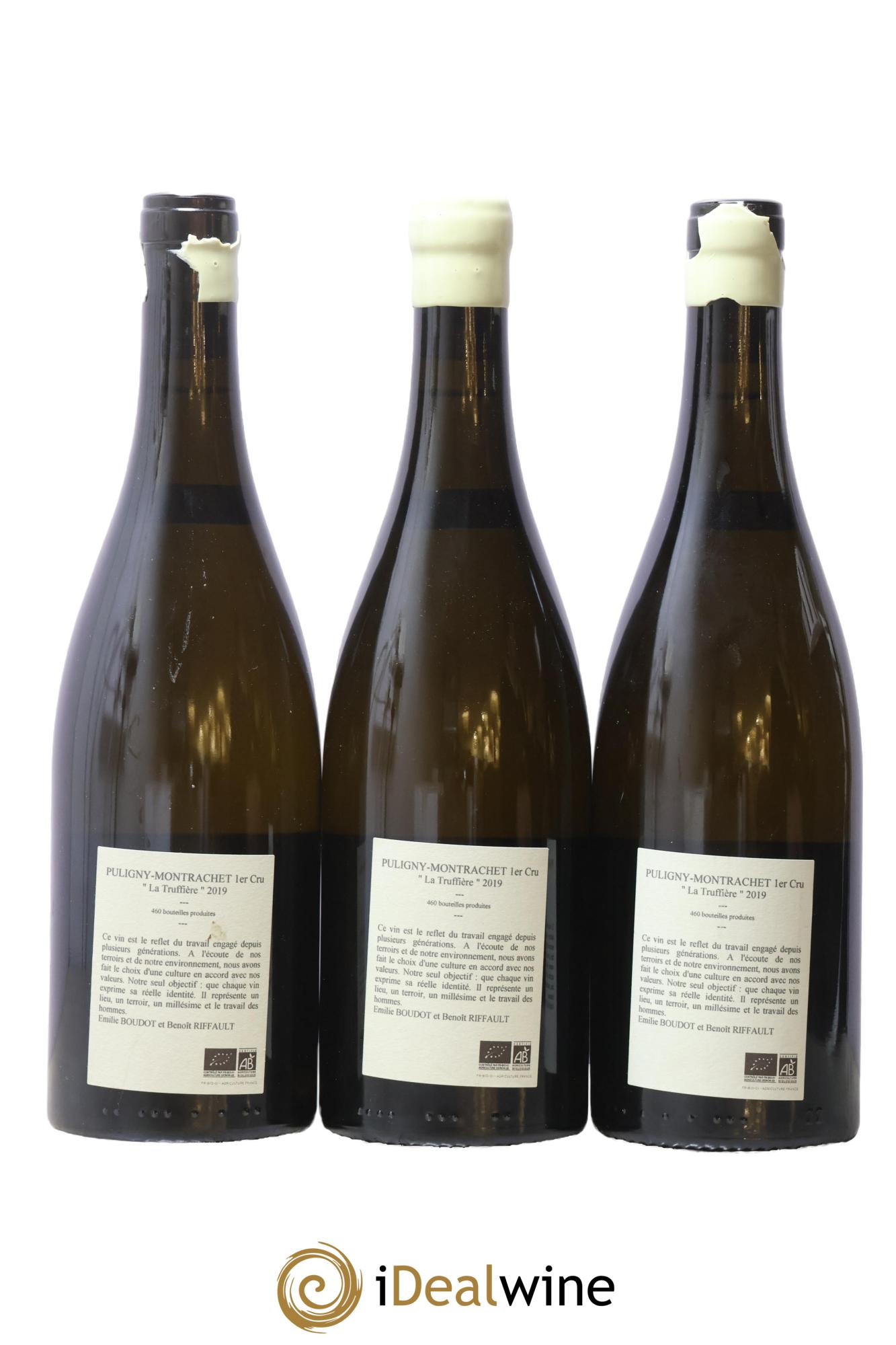 Puligny-Montrachet 1er Cru La Truffière Etienne Sauzet 2019 - Lot de 3 bouteilles - 1
