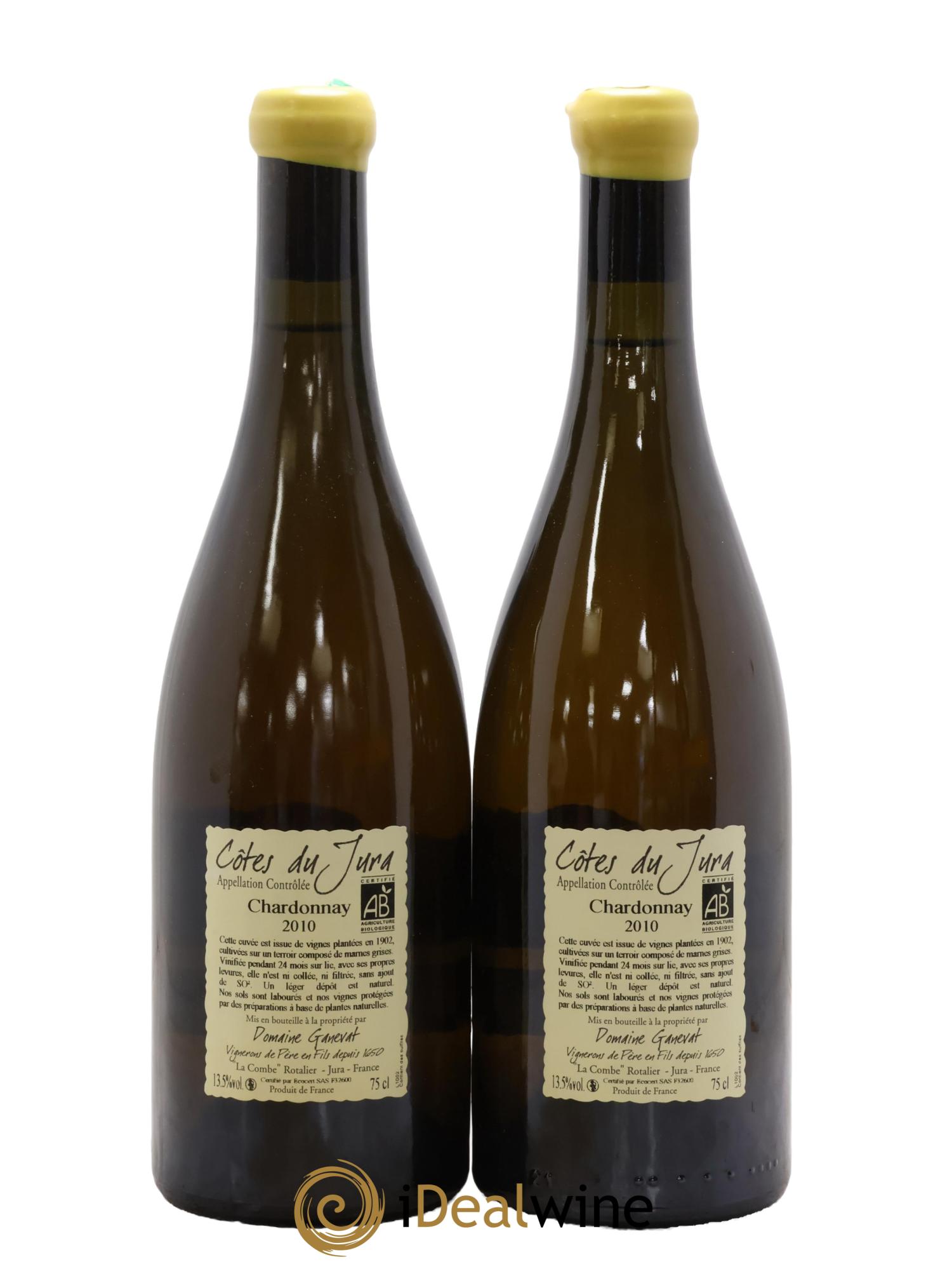 Côtes du Jura Les Chalasses Vieilles Vignes Jean-François Ganevat (Domaine) 2010 - Lot de 2 bouteilles - 1