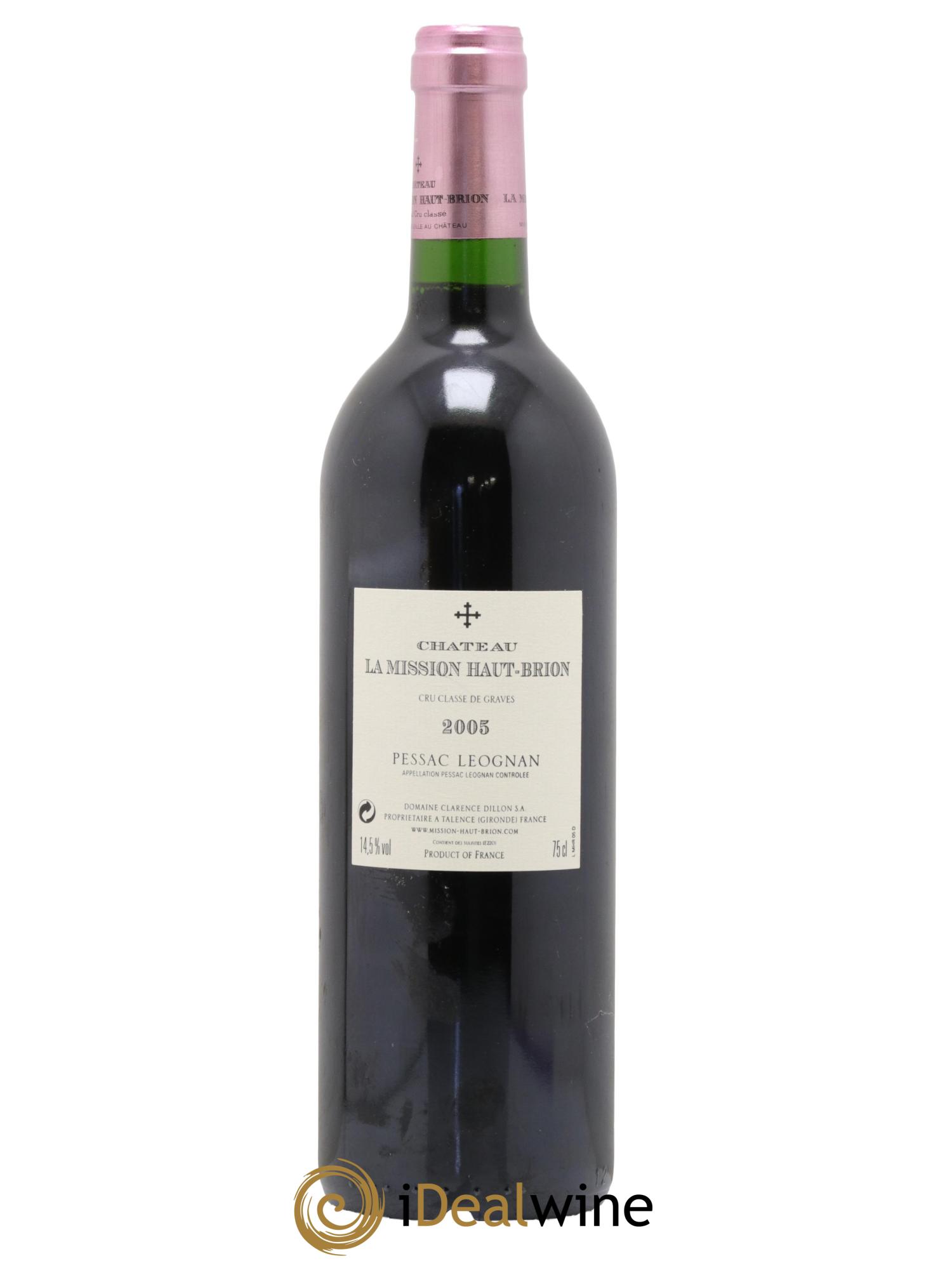 Château la Mission Haut-Brion Cru Classé de Graves 2005 - Lot of 1 bottle - 1