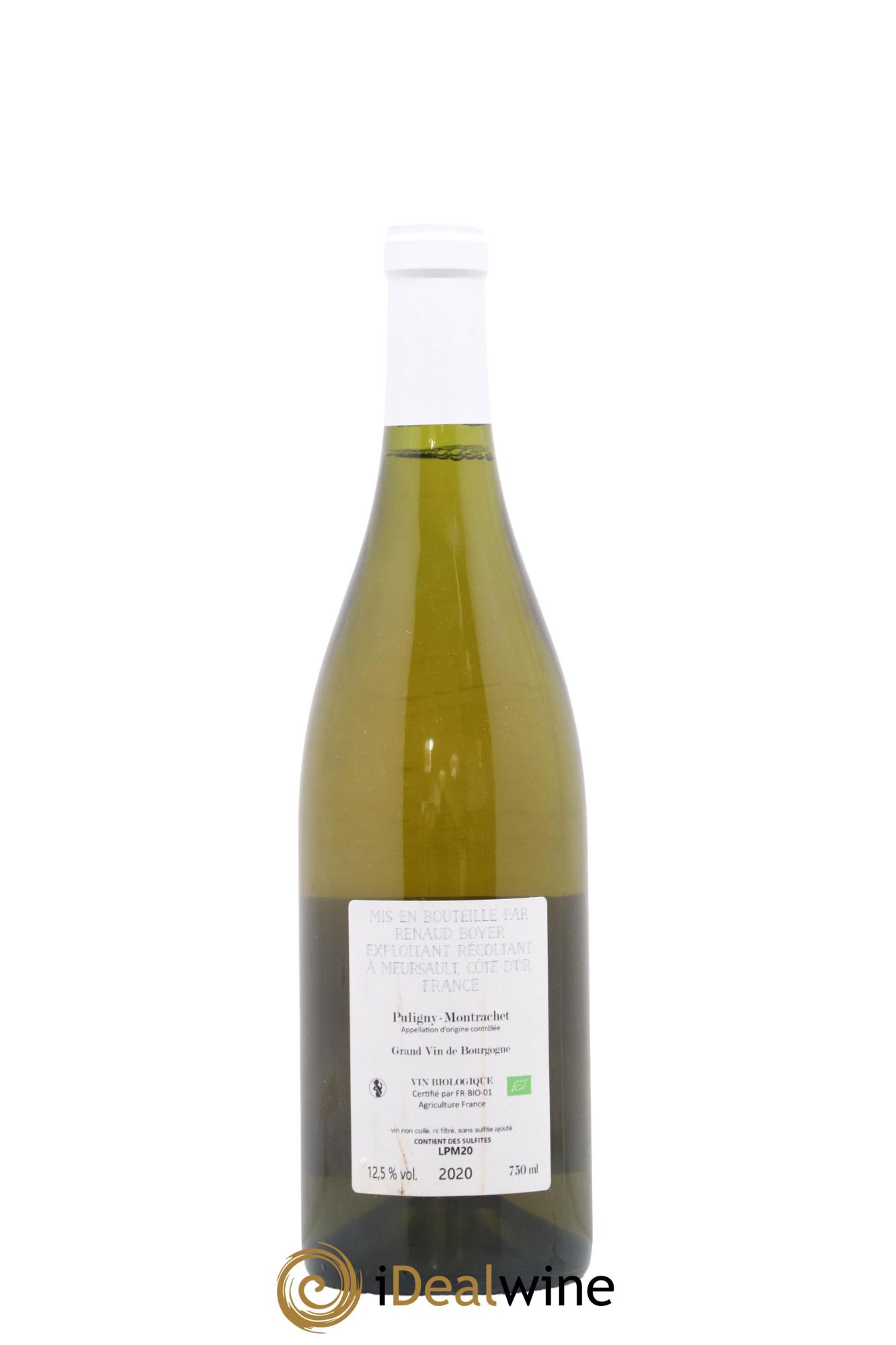 Puligny-Montrachet Les Reuchaux Renaud Boyer 2020 - Lot de 1 bouteille - 1