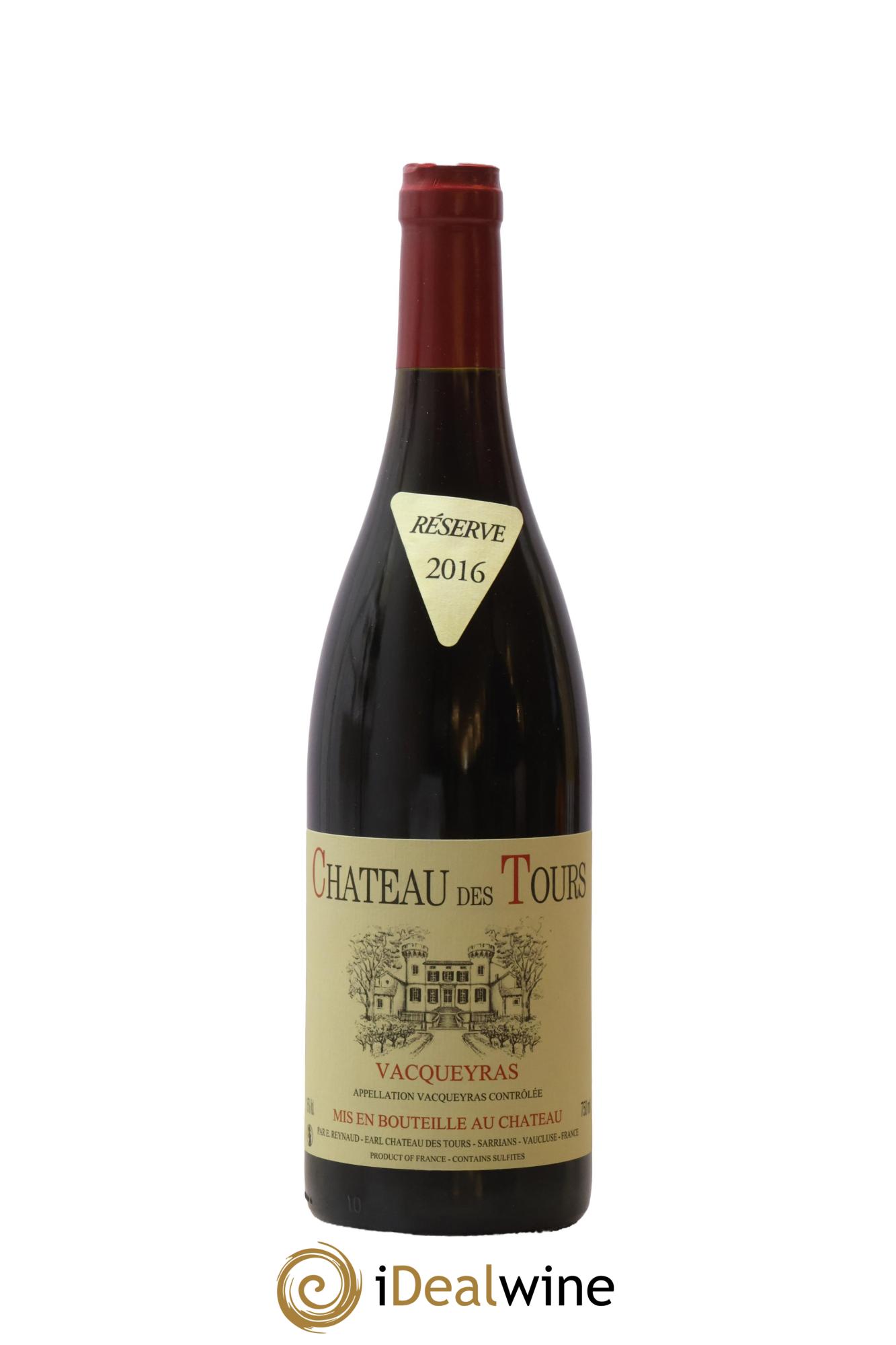 Vacqueyras Château des Tours Emmanuel Reynaud 2016 - Lot de 1 bouteille - 0