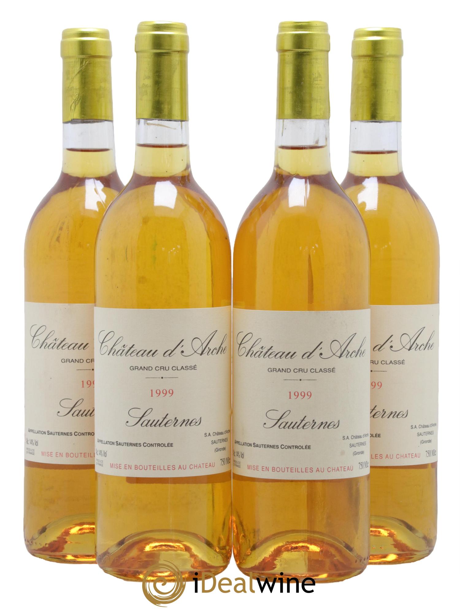 Château d' Arche 2ème Grand Cru Classé 1999 - Lotto di 4 bottiglie - 0