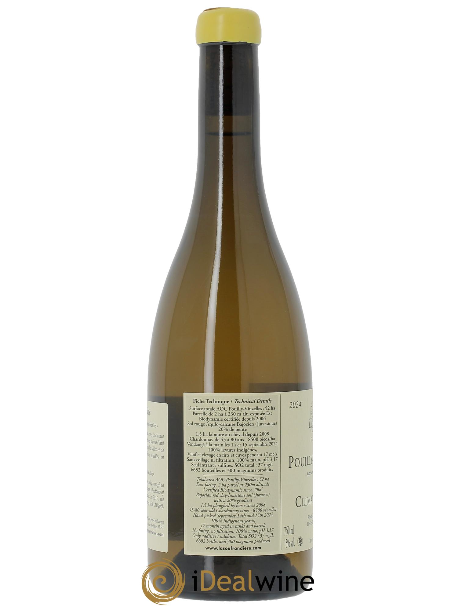 Pouilly-Vinzelles Les Quarts Cuvée Zen La Soufrandière - Bret Brothers  2024 - Lot de 1 bouteille - 2