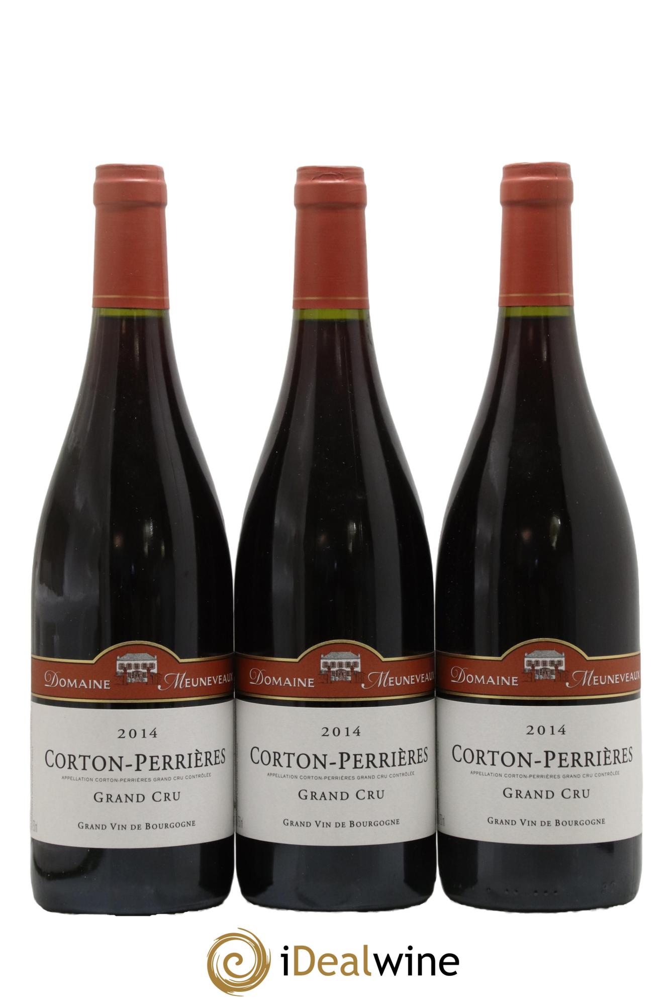 Corton Grand Cru Perrières Domaine Meuneveaux 2014 - Lot of 3 bottles - 0