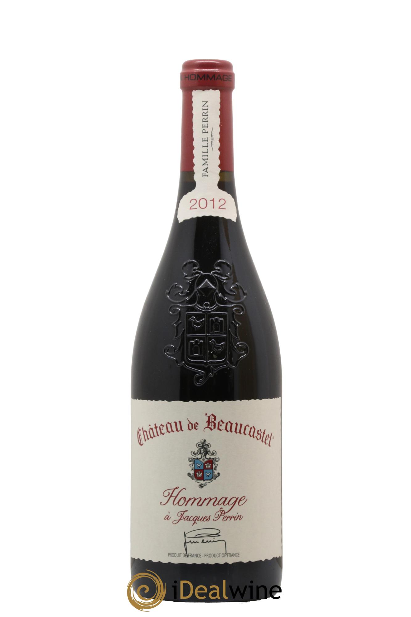 Châteauneuf-du-Pape Château de Beaucastel Hommage à Jacques Perrin Famille Perrin 2012 - Lot of 1 bottle - 1