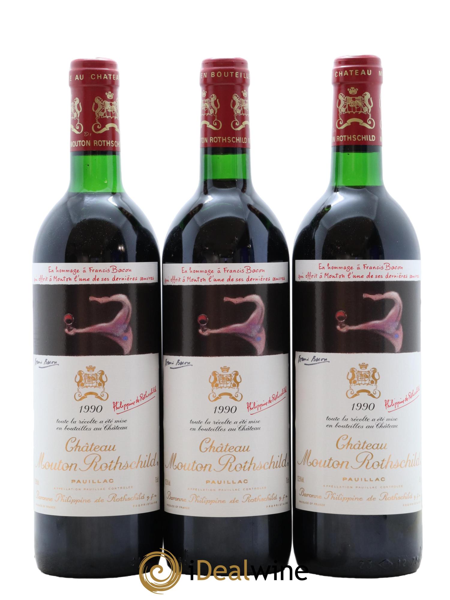 Château Mouton Rothschild 1er Grand Cru Classé 1990 - Posten von 12 Flaschen - 7