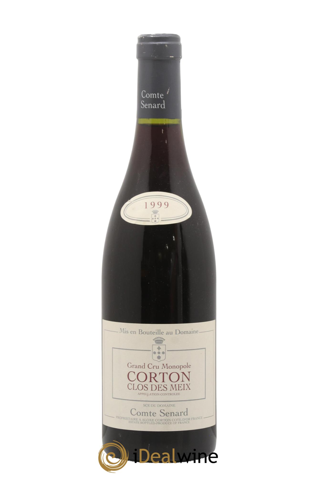 Corton Grand Cru Clos des Meix Monopole Comte Senard 1999 - Lot de 1 bouteille - 0