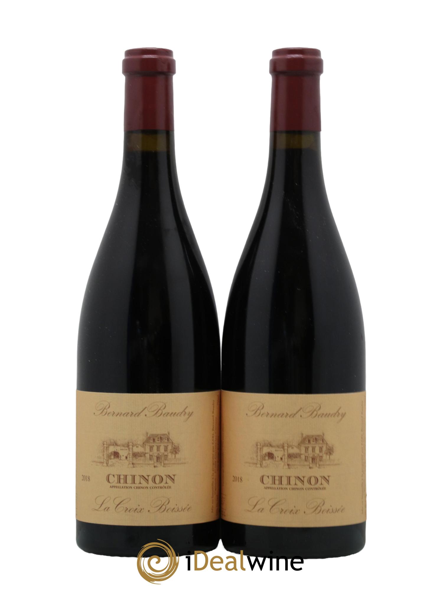 Chinon La Croix Boissée Bernard Baudry 2018 - Lot de 2 bouteilles - 0