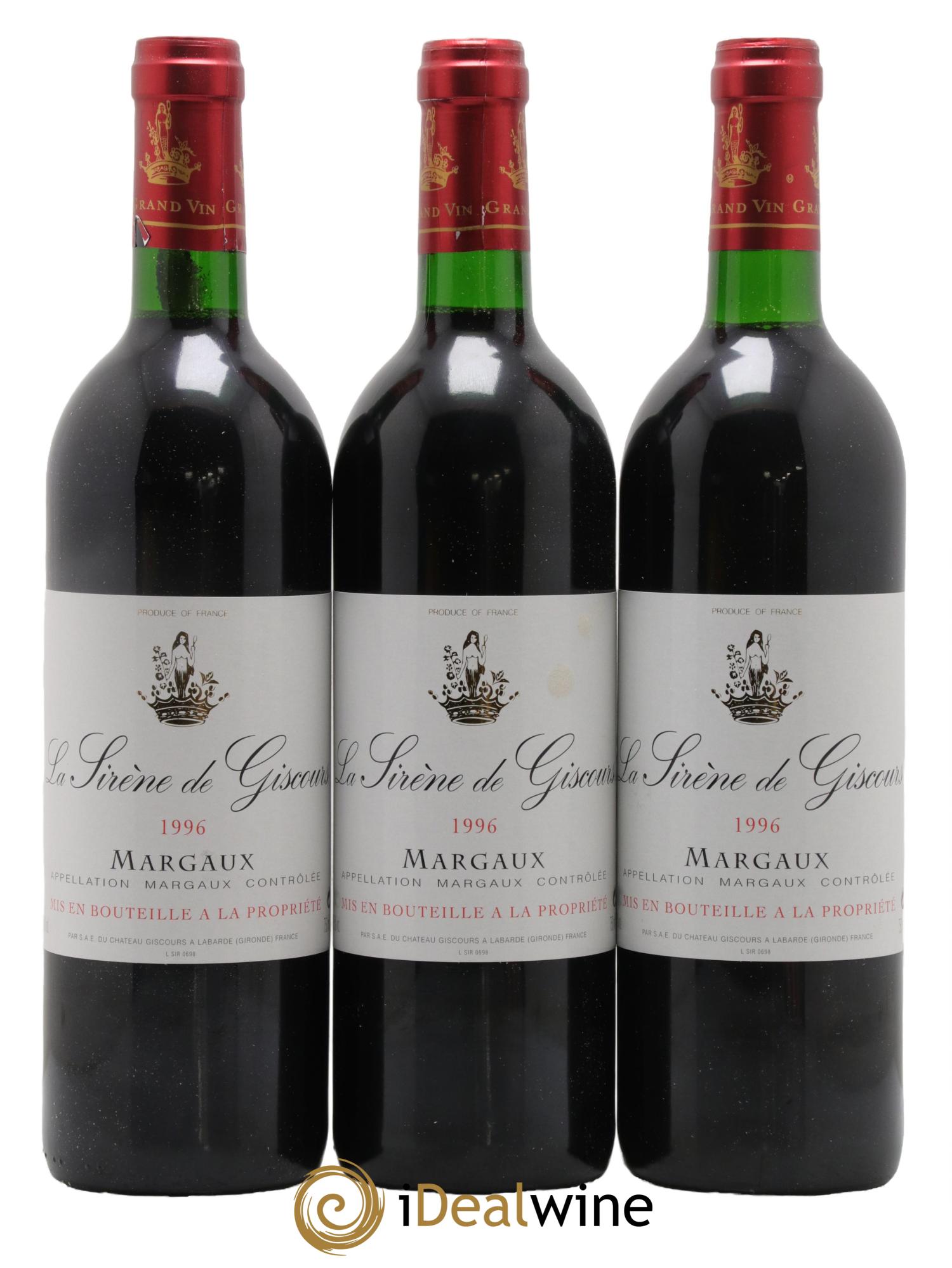 La Sirène de Giscours  1996 - Lot de 12 bouteilles - 1