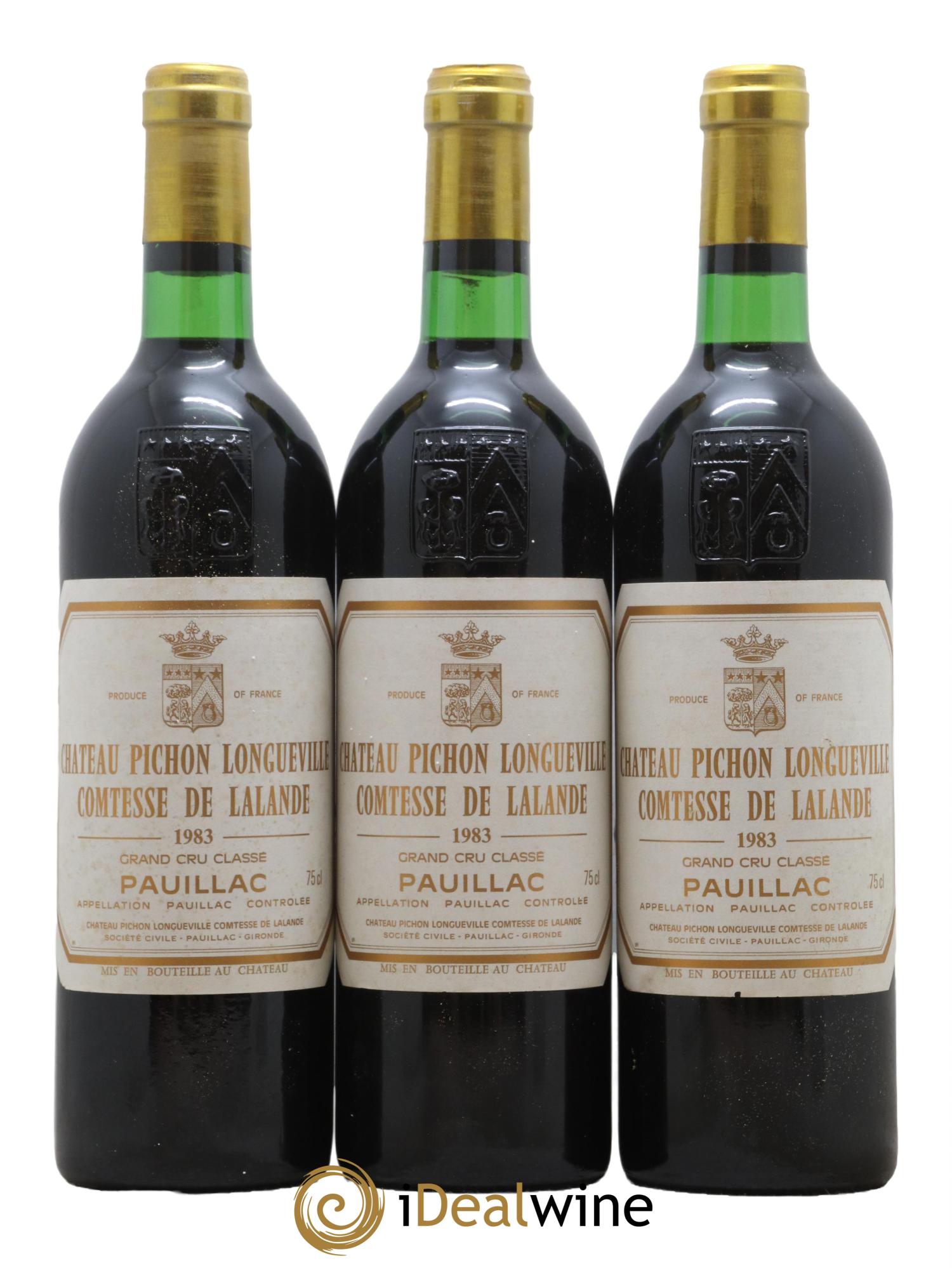 Château Pichon Longueville Comtesse de Lalande 2ème Grand Cru Classé 1983 - Lot de 12 bouteilles - 3
