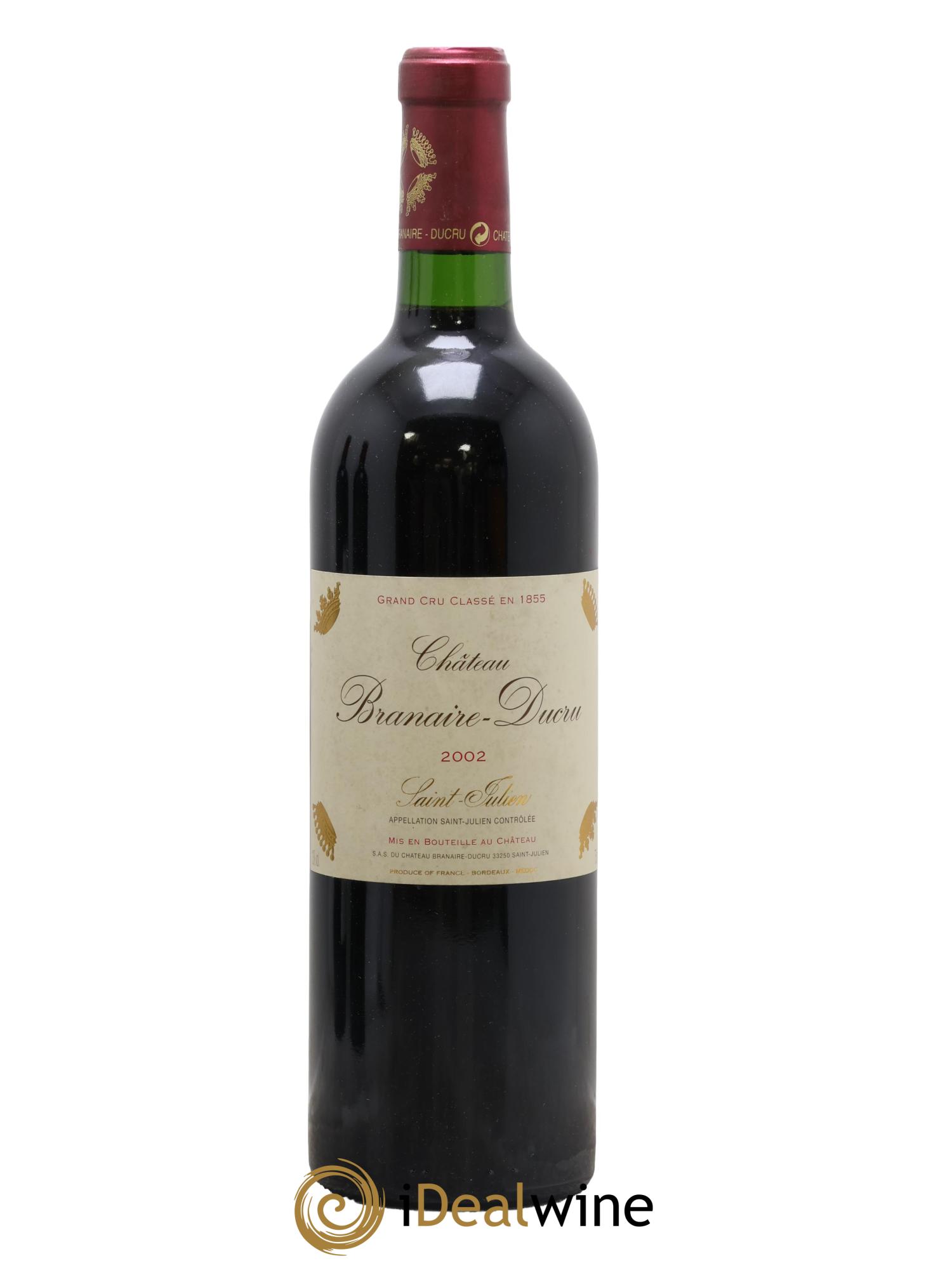 Château Branaire Ducru 4ème Grand Cru Classé 2002 - Lot de 1 bouteille - 0