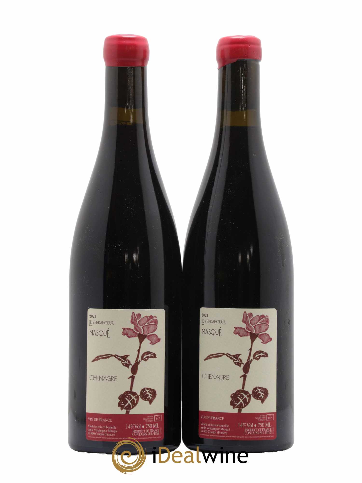Vin de France Chenagre Le Vendangeur Masqué Alice et Olivier de Moor 2021 - Lot de 2 bouteilles - 0
