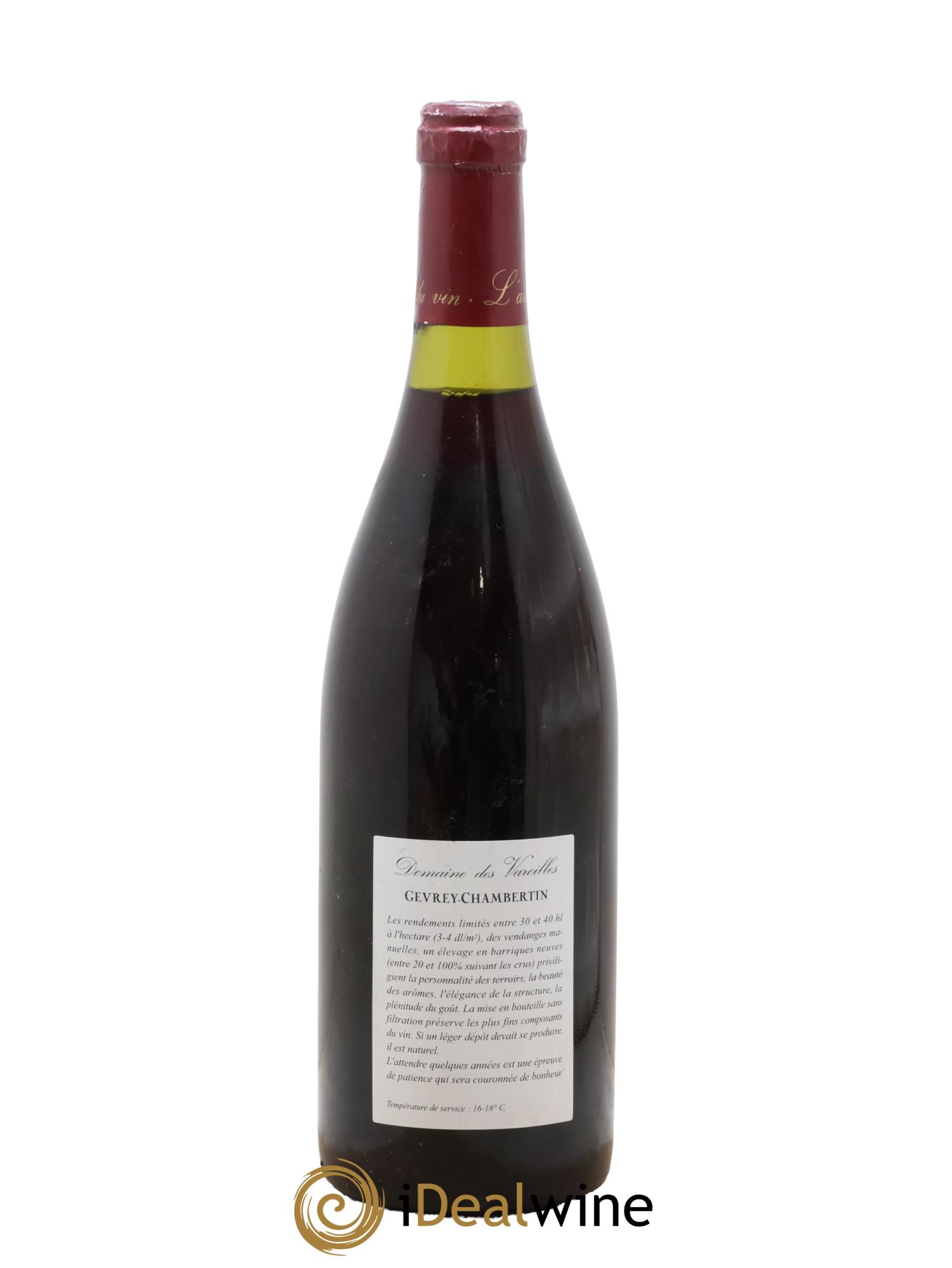 Bonnes-Mares Grand Cru Domaine des Varoilles 1999 - Lot de 1 bouteille - 1