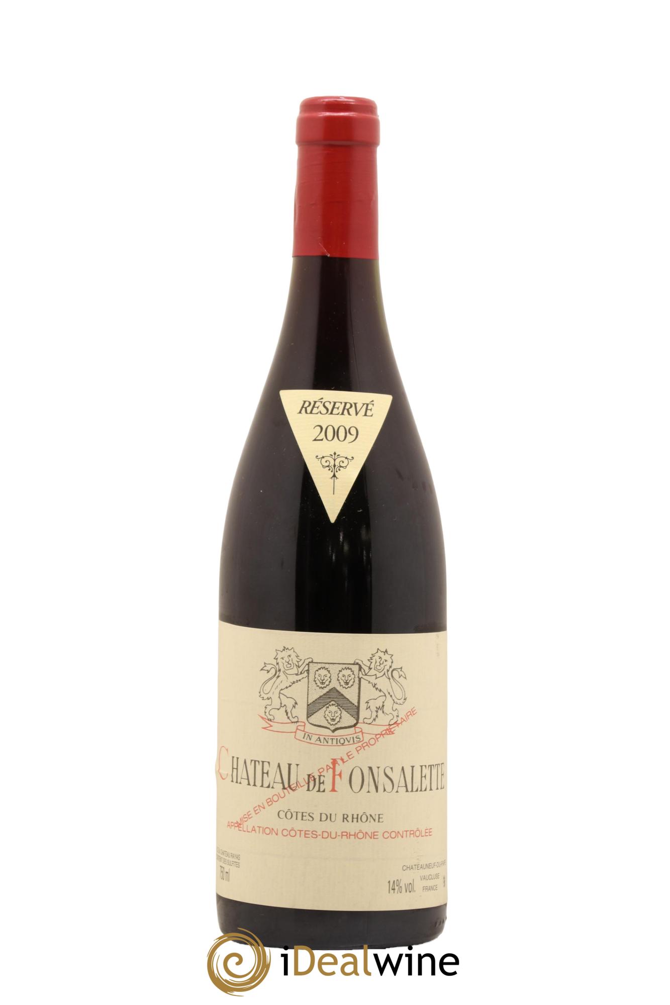 Côtes-du-Rhône Château de Fonsalette Emmanuel Reynaud 2009 - Lot de 1 bouteille - 0