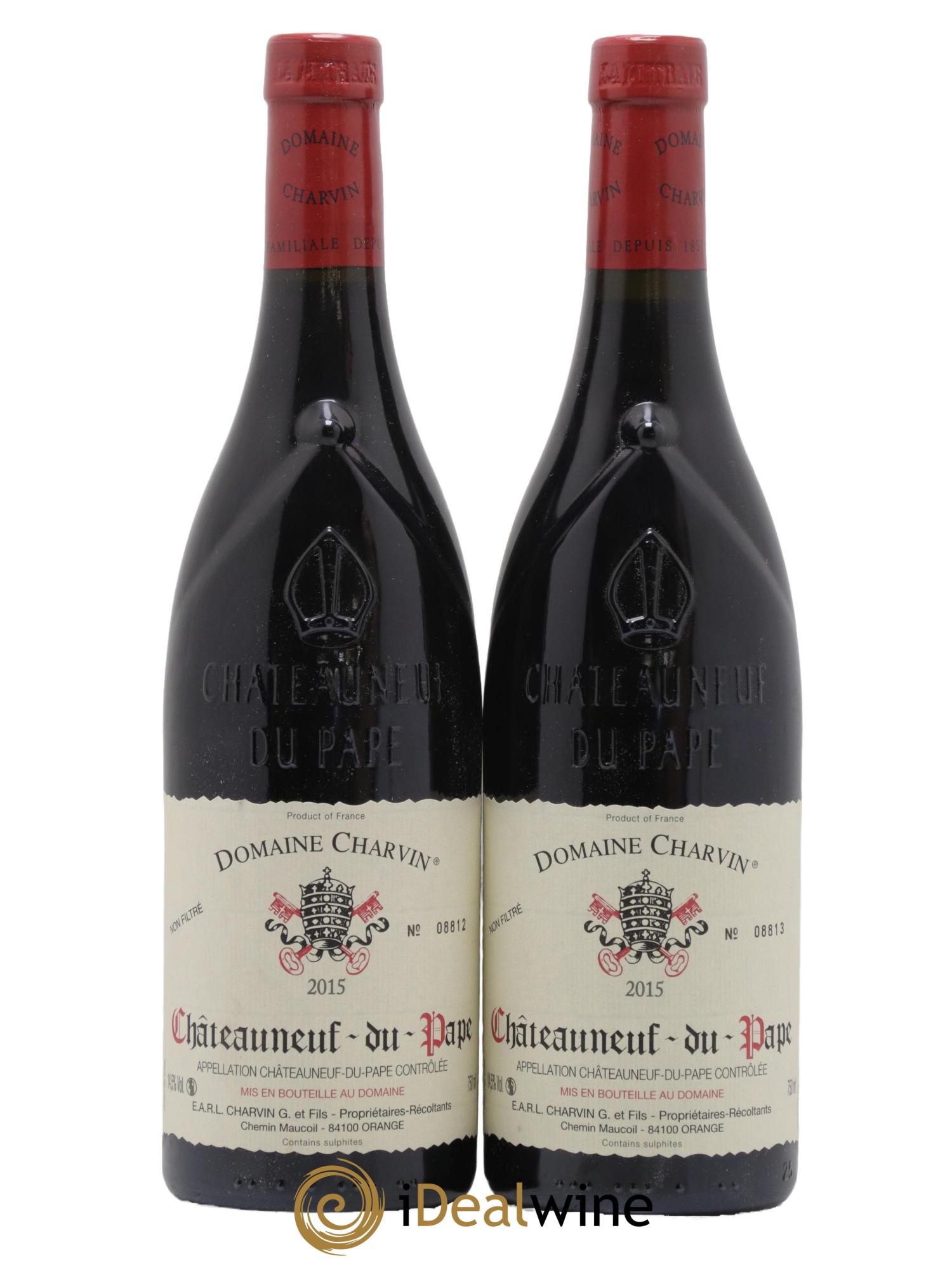 Châteauneuf-du-Pape Charvin (Domaine) 2015 - Lot de 2 bouteilles - 0