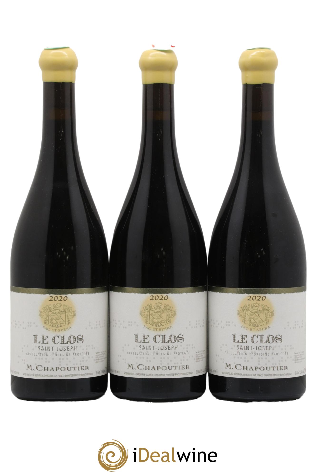 Saint-Joseph Le Clos Chapoutier  2020 - Lot de 3 bouteilles - 0