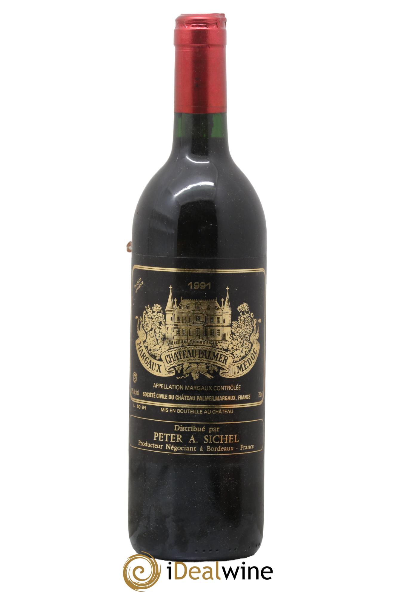 Château Palmer 3ème Grand Cru Classé 1991 - Lotto di 1 bottiglia - 0