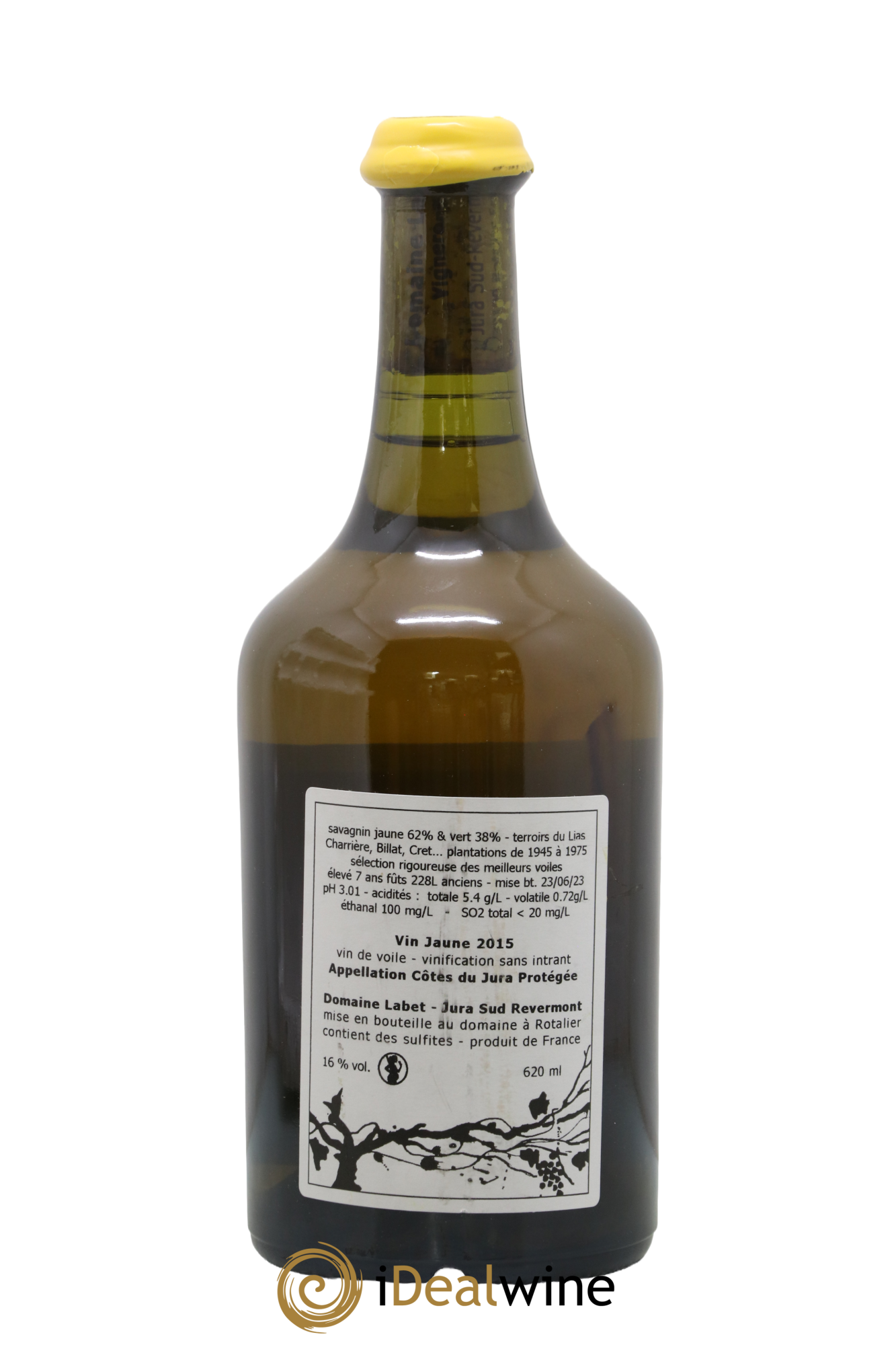 Côtes du Jura Vin Jaune Romain - Julien - Charline Labet 2015 - Lot de 1 clavelin - 1