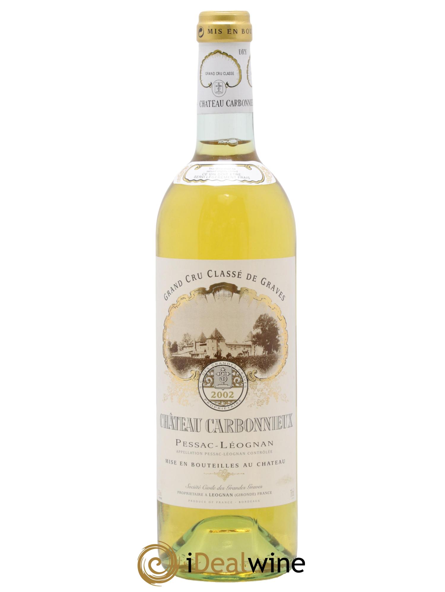Château Carbonnieux Cru Classé de Graves 2002 - Lot de 1 bouteille - 0