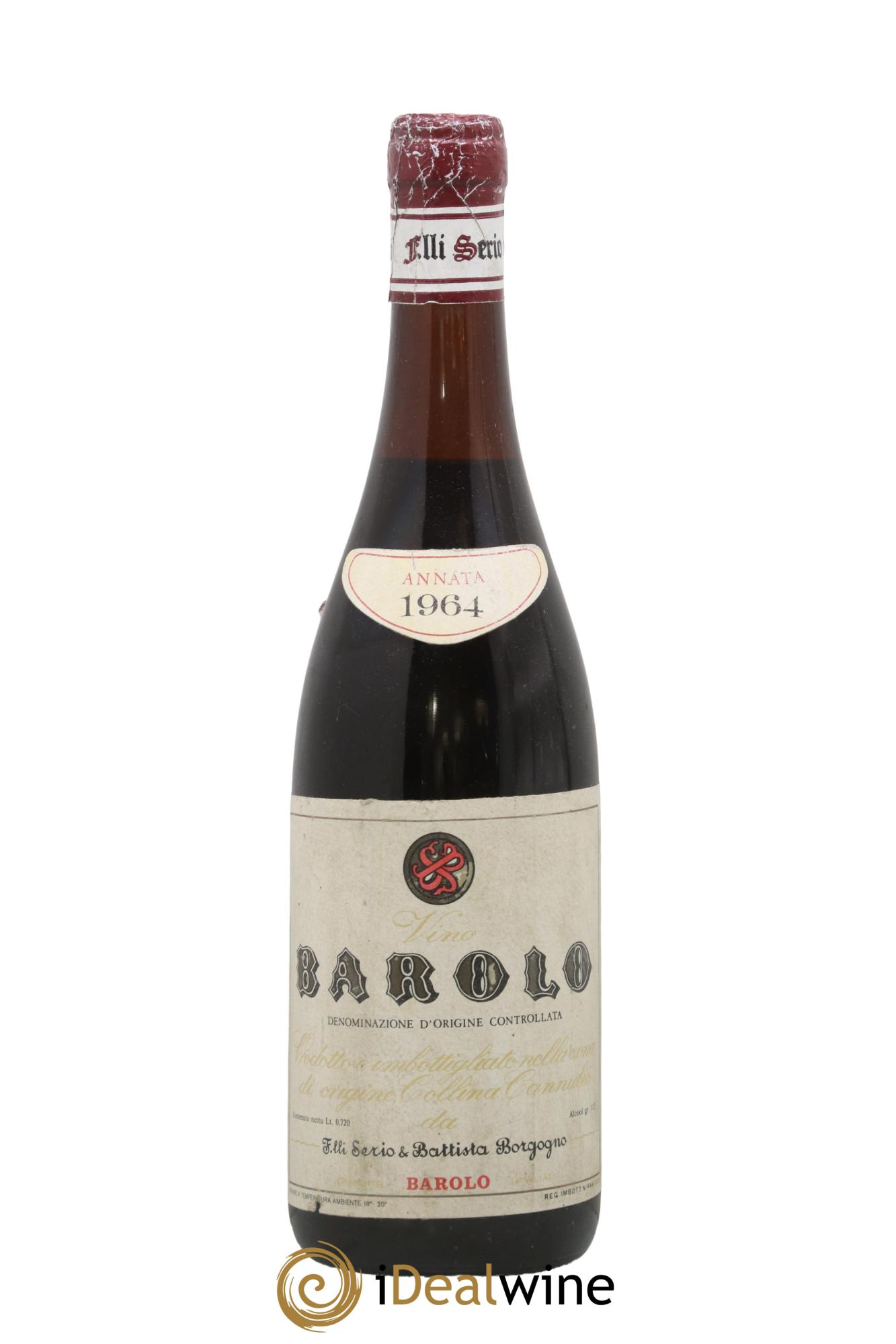 Barolo Serio e Battista Borgogno 1964 - Lot de 1 bouteille - 0