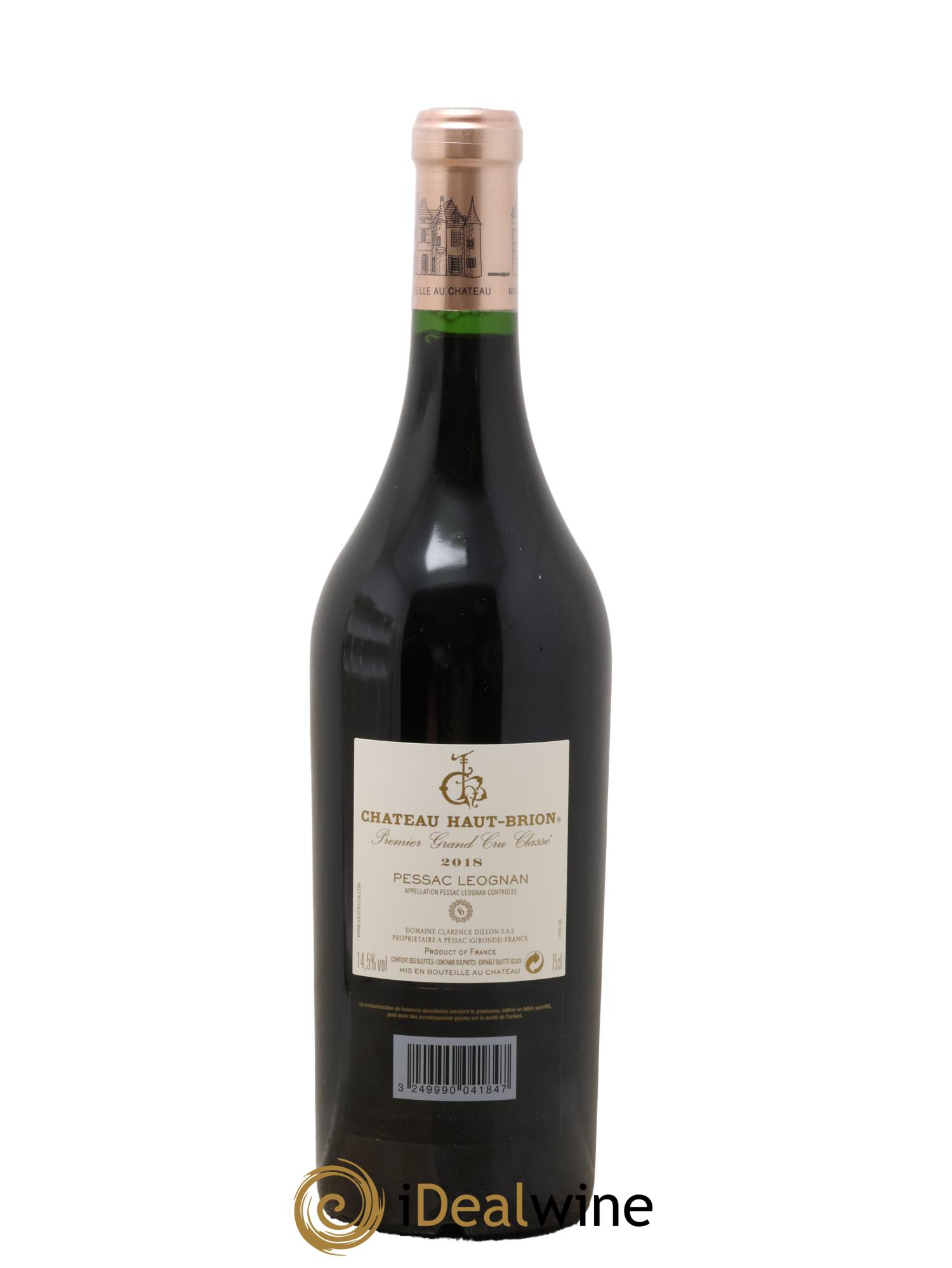 Château Haut Brion 1er Grand Cru Classé 2018 - Posten von 1 Flasche - 2