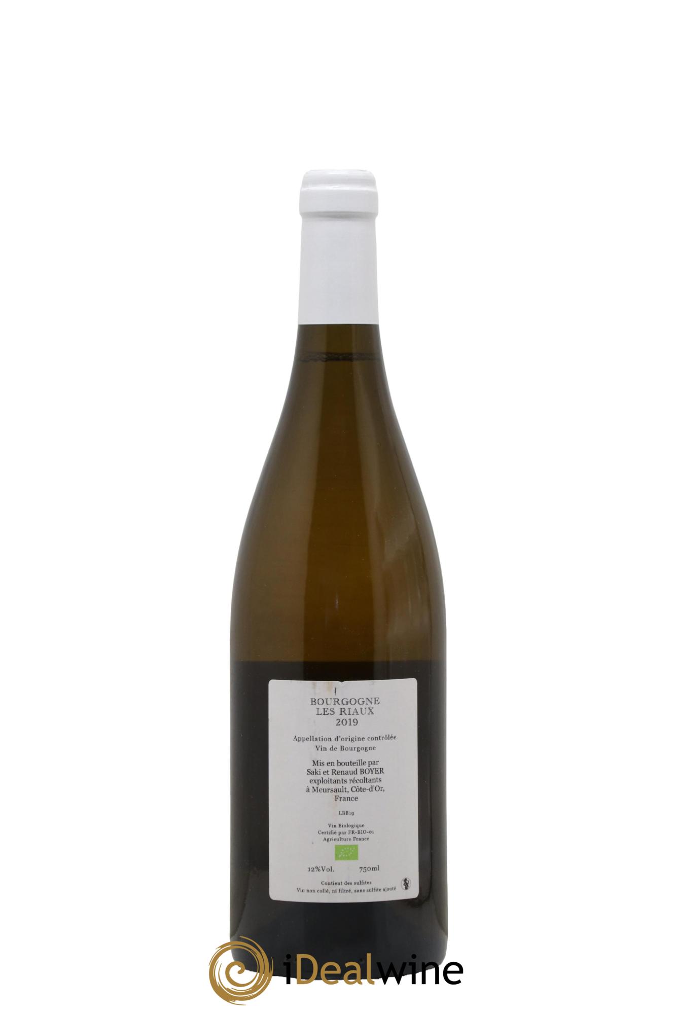 Bourgogne Les Riaux Renaud Boyer 2019 - Posten von 1 Flasche - 1