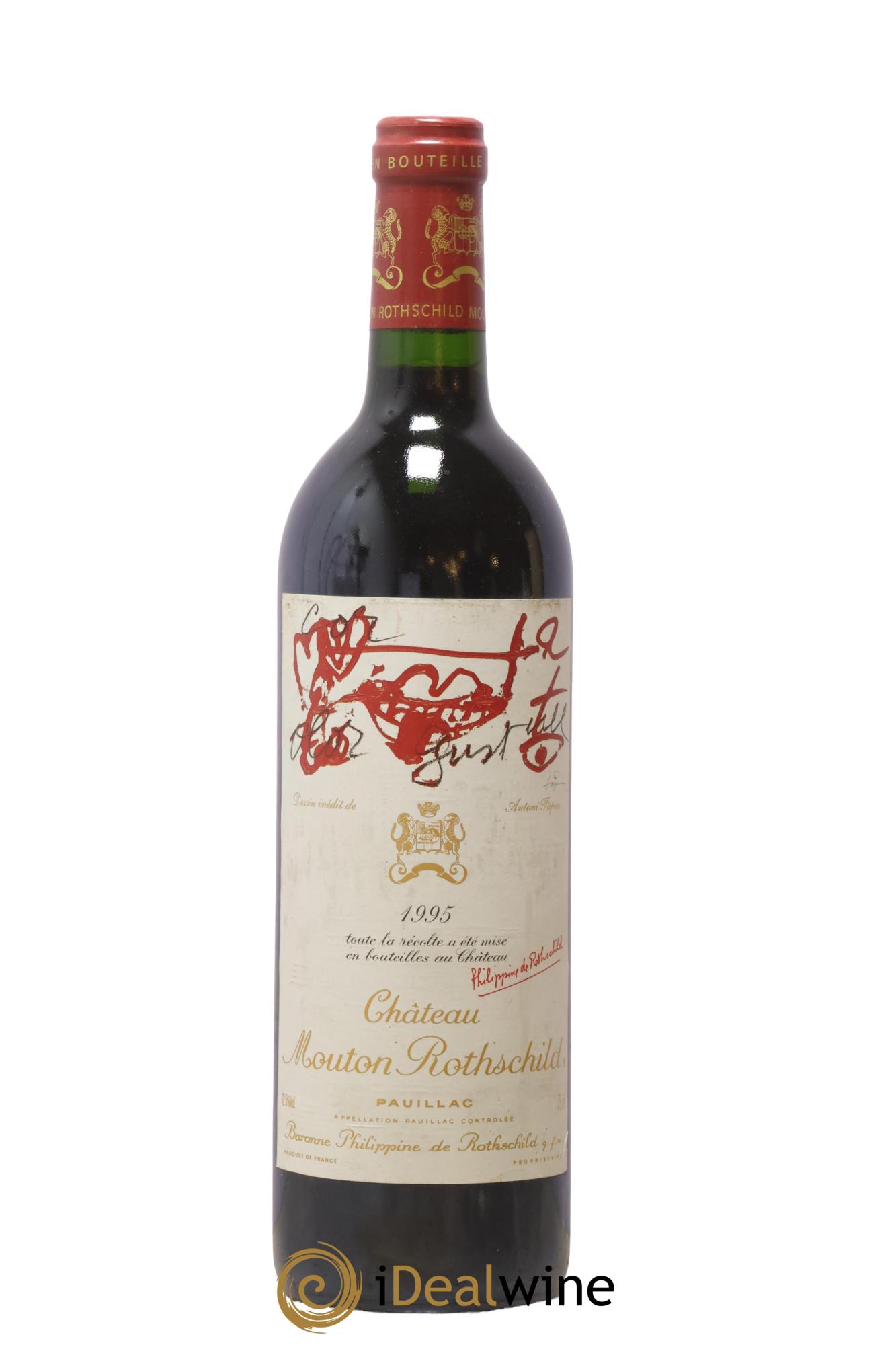 Château Mouton Rothschild 1er Grand Cru Classé 1995 - Lot de 1 bouteille - 0