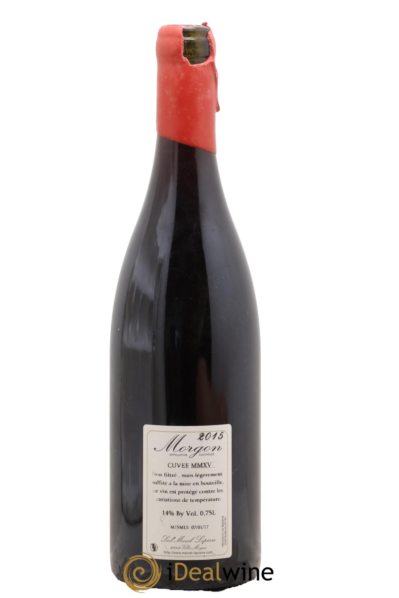 Morgon Cuvée Marcel Lapierre Marcel Lapierre (Domaine) 2015 - Lot de 1 bouteille - 1