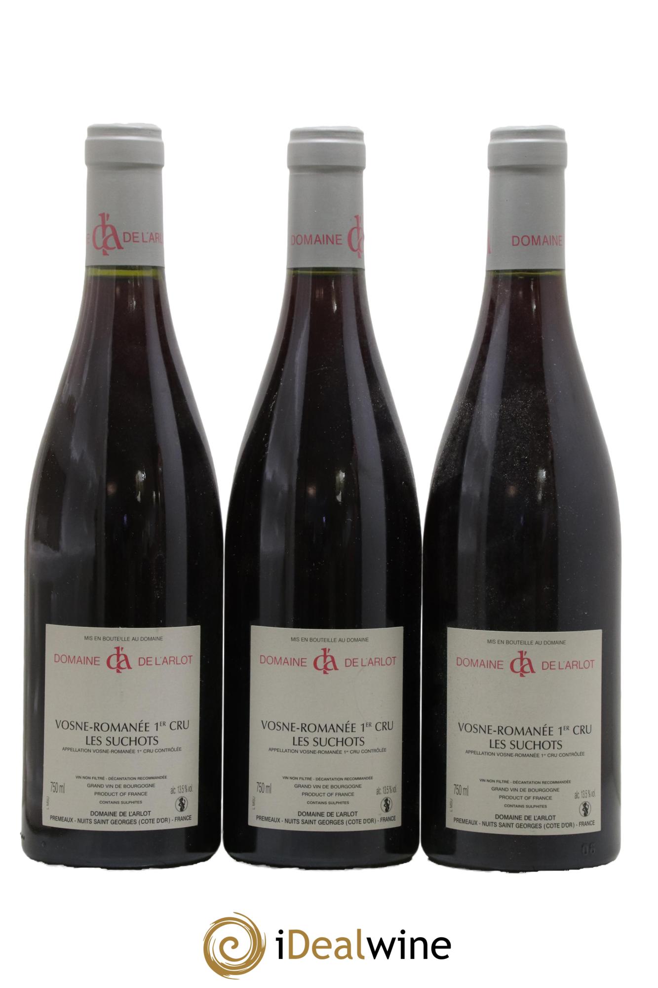 Vosne-Romanée 1er Cru Les Suchots Domaine de l'Arlot 2010 - Lot de 3 bouteilles - 1