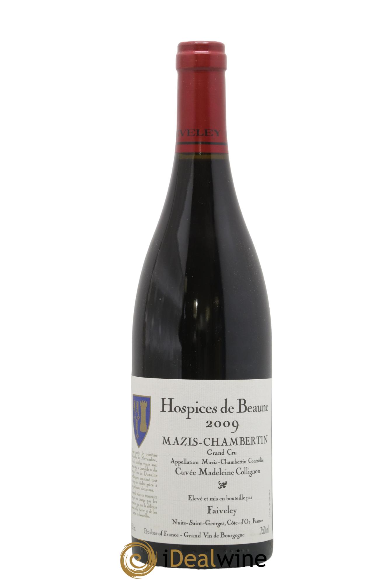Mazis-Chambertin Grand Cru Cuvée Madeleine Collignon Hospices de Beaune Faiveley 2009 - Lot de 1 bouteille - 0