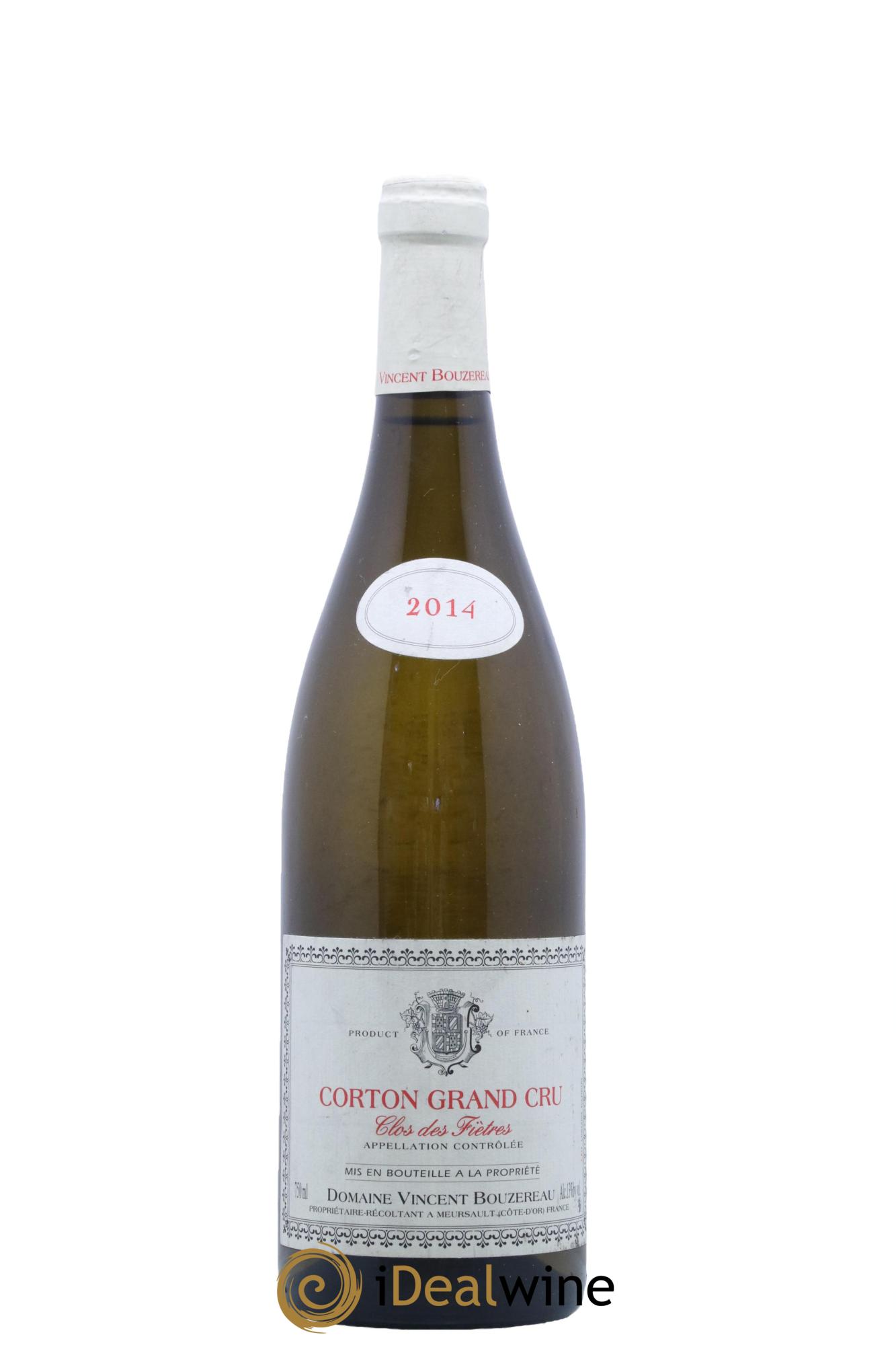 Corton Grand Cru Clos des Fiètres Vincent Bouzereau (Domaine) Clos des Fietres Vincent Bouzereau 2014 - Lot de 1 bouteille - 0
