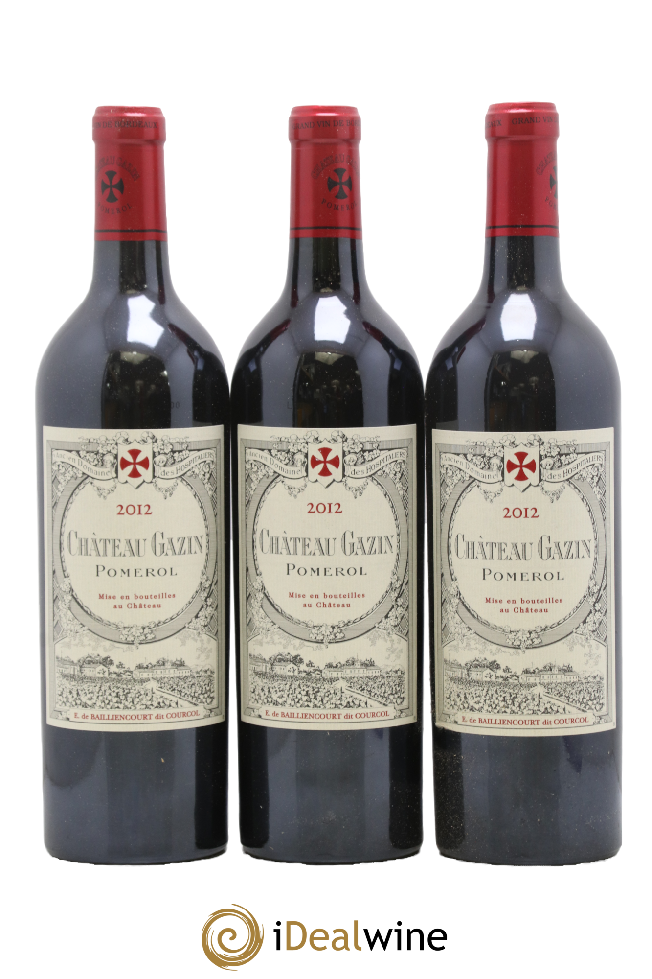 Château Gazin 2012 - Lotto di 3 bottiglie - 0