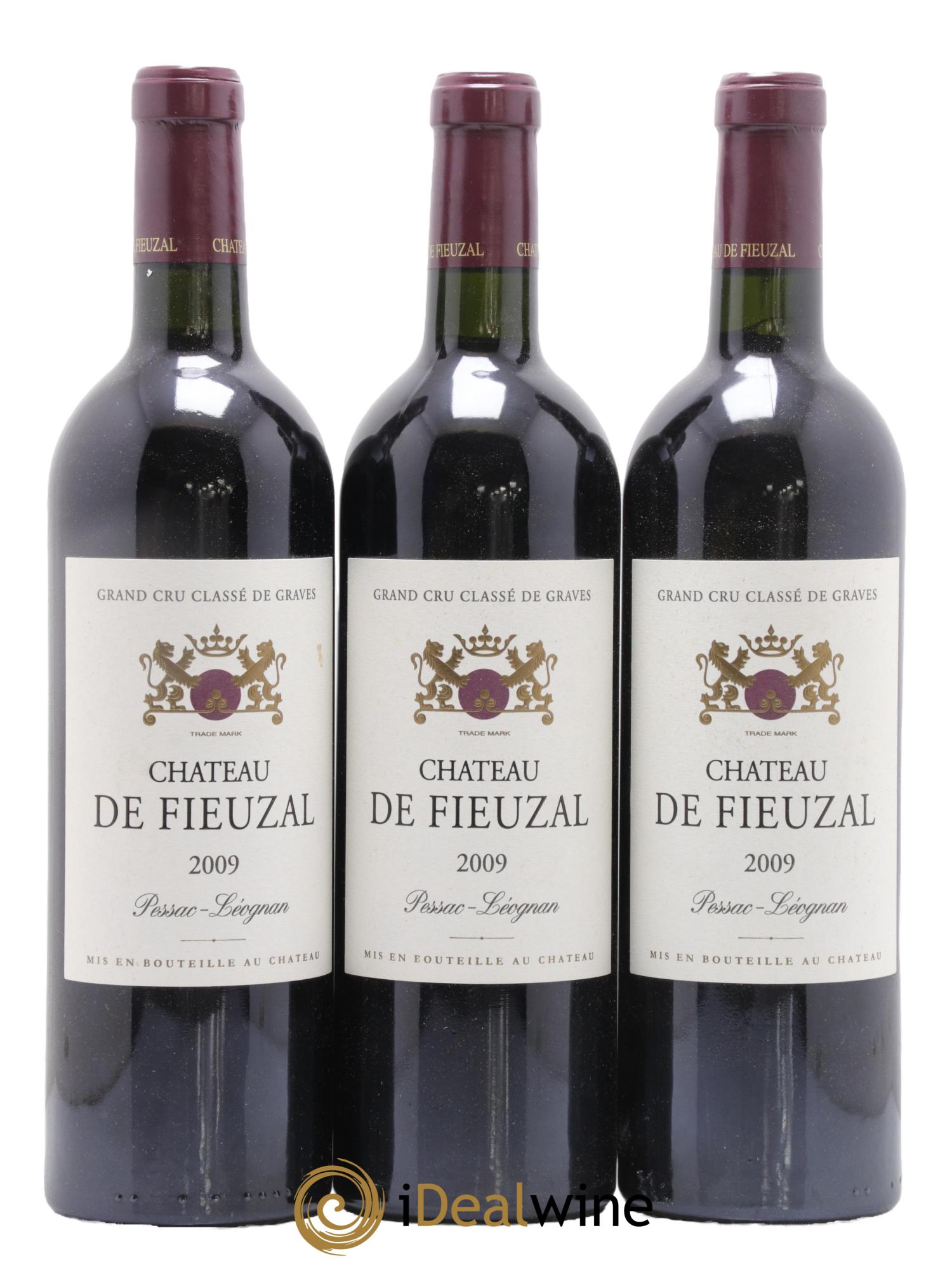 Château de Fieuzal Cru Classé de Graves 2009 - Lot of 3 bottles - 0