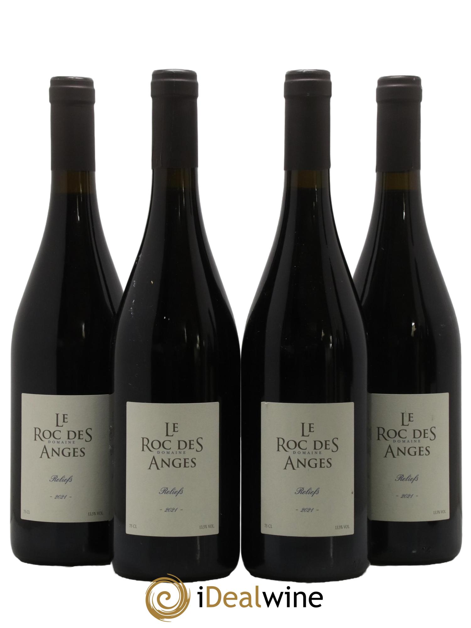 Côtes du Roussillon Roc des Anges Reliefs Marjorie et Stéphane Gallet 2021 - Lot de 4 bouteilles - 0