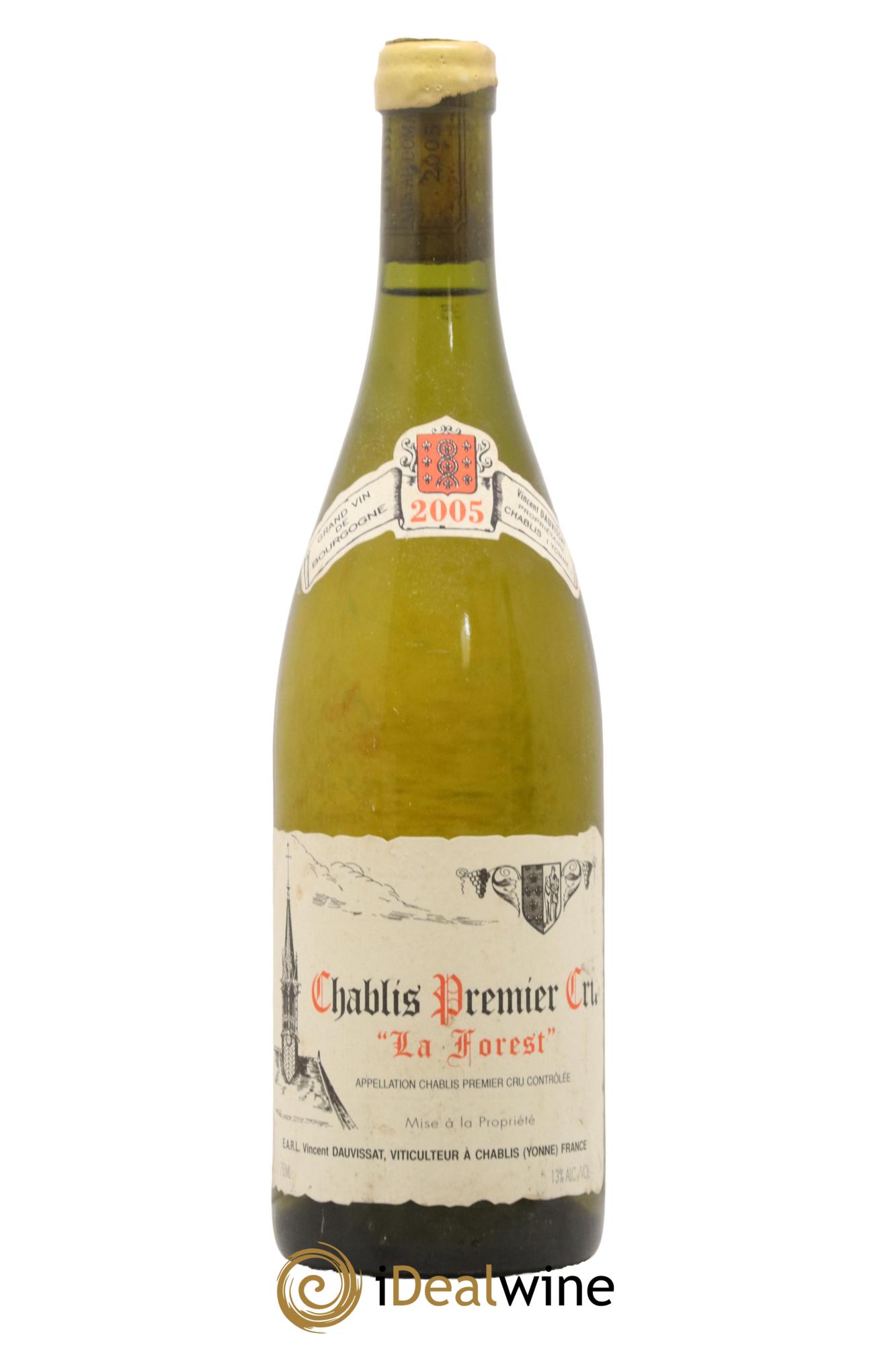 Chablis 1er Cru La Forest Vincent Dauvissat (Domaine) 2005 - Lot de 1 bouteille - 0