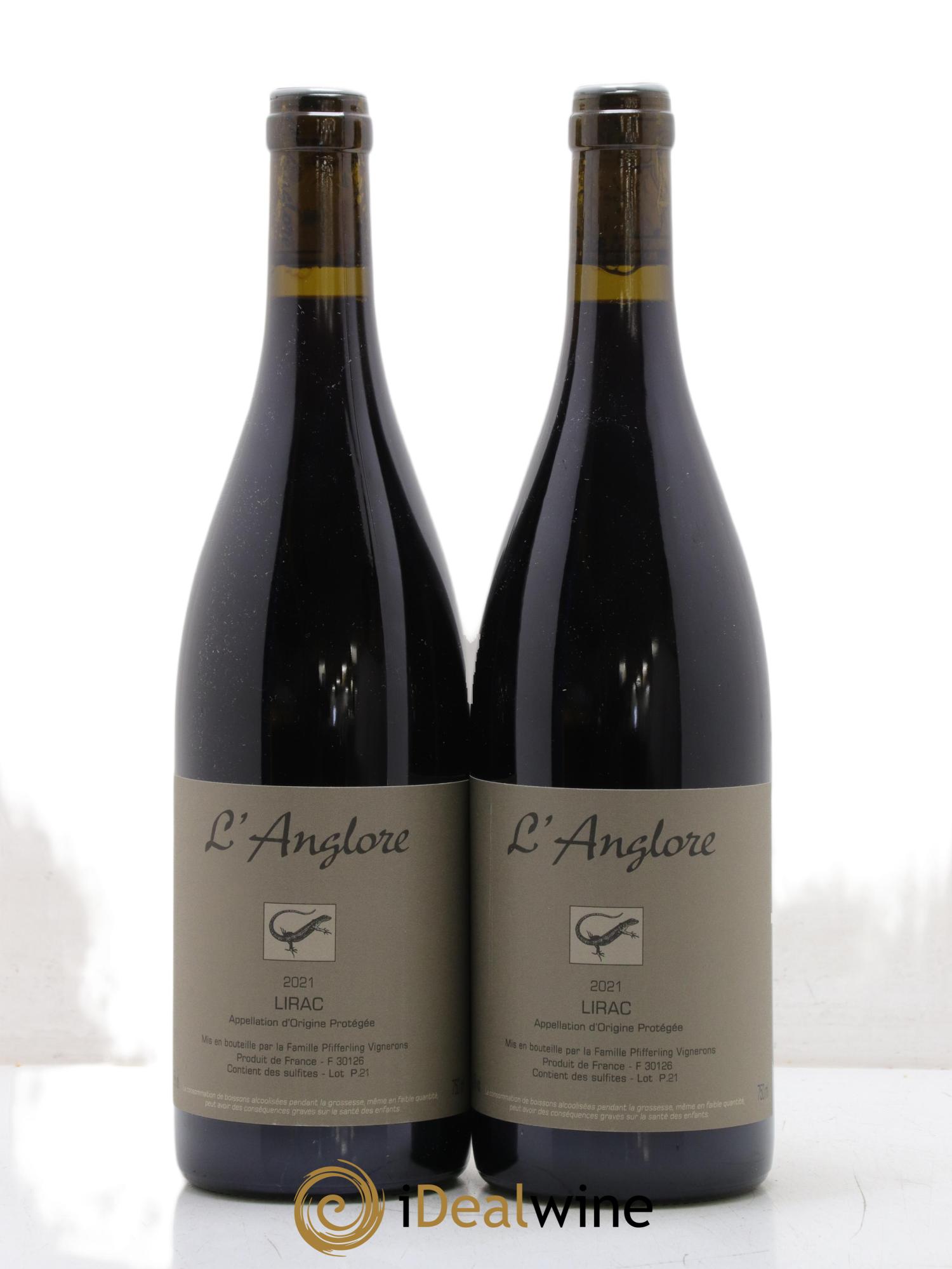 Lirac L'Anglore 2021 - Lot of 2 bottles - 0